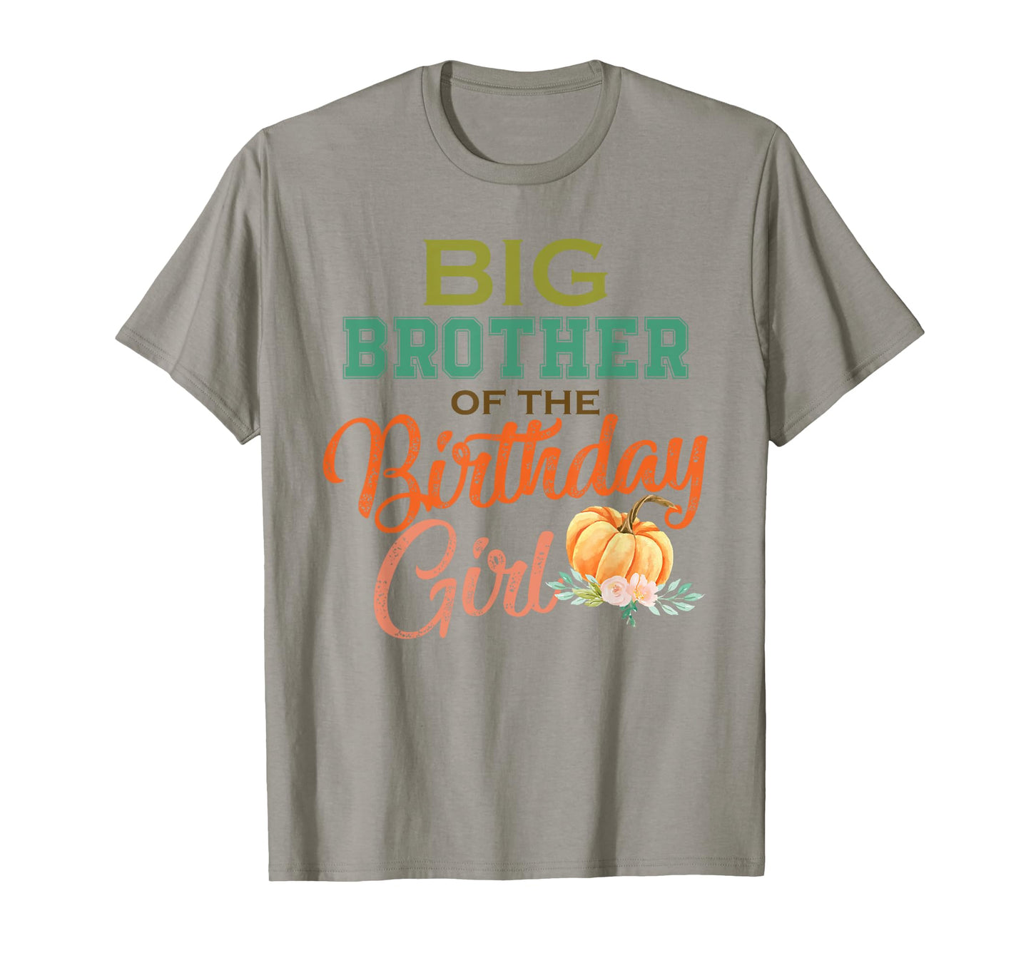 Big Brother of the Birthday Girl Halloween Birthday Pumpkin T-Shirt