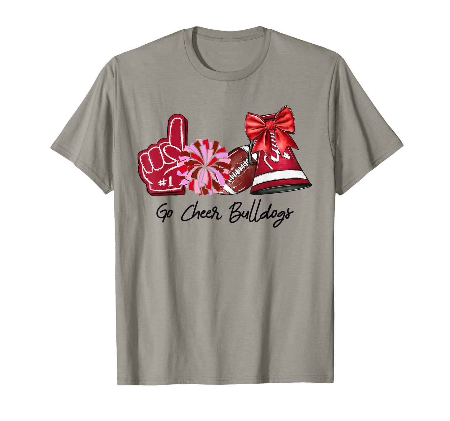 Go Cheer Bulldogs Sports Name Gifts Men Women Boy Girl T-Shirt