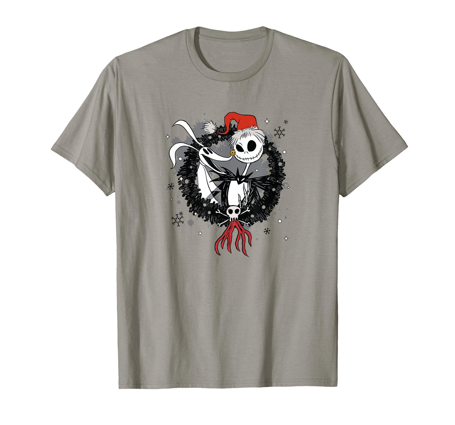 Disney The Nightmare Before Christmas Jack & Zero Wreath T-Shirt