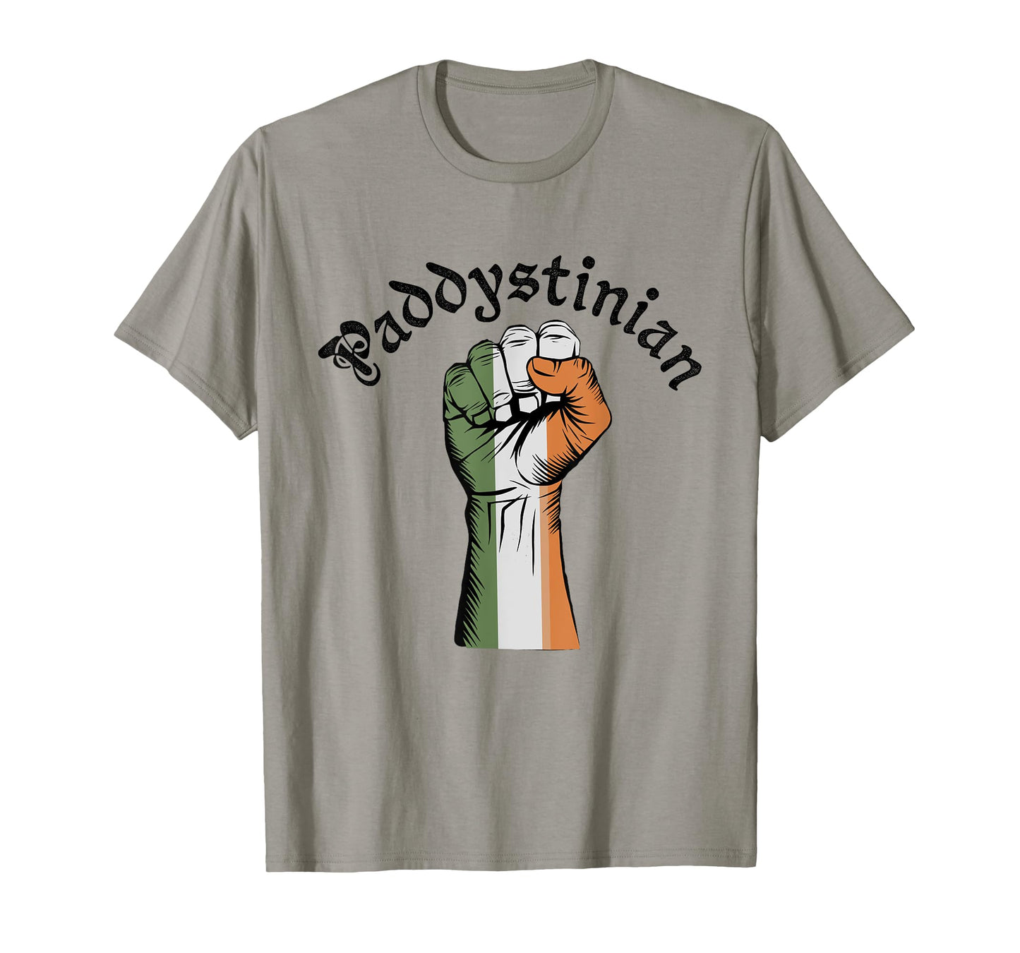 Retro Strong Paddystinian Irish Palestine Flag St Patricks T-Shirt