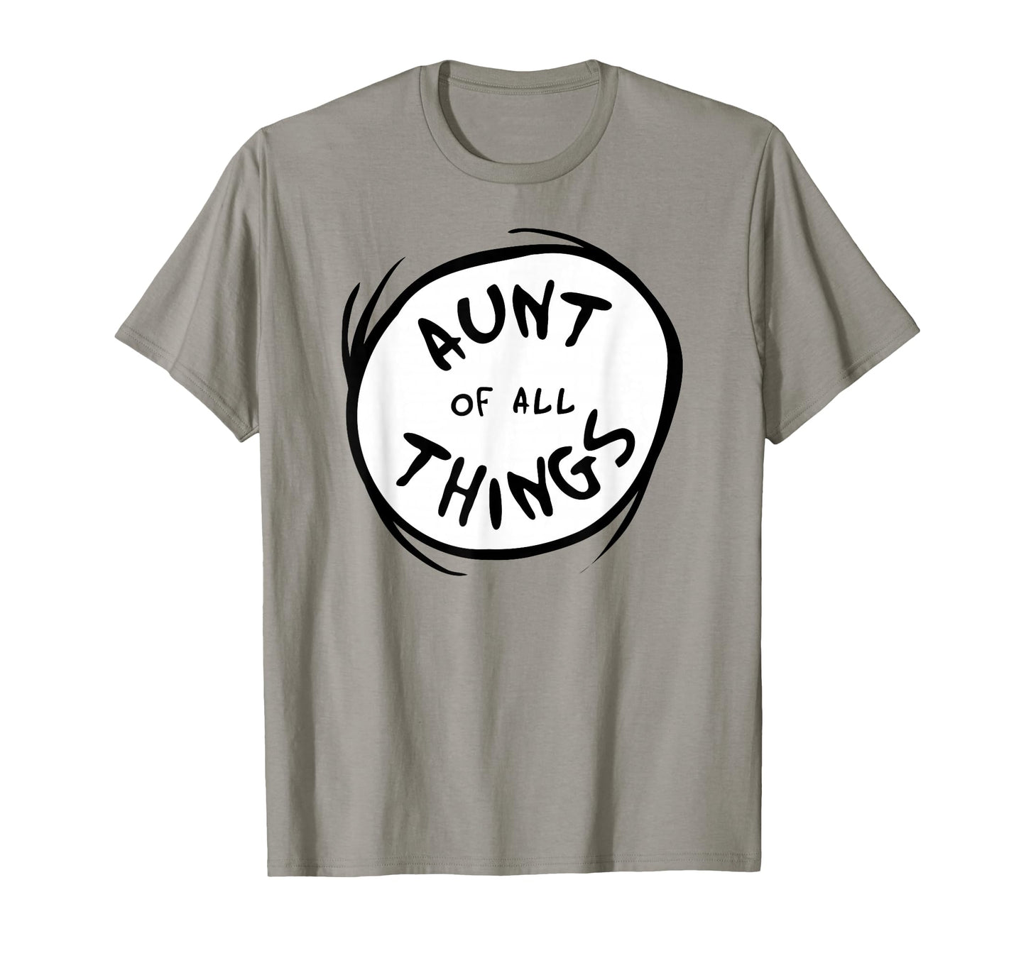 Dr. Seuss Aunt of all Things Emblem RED T-shirt T-Shirt