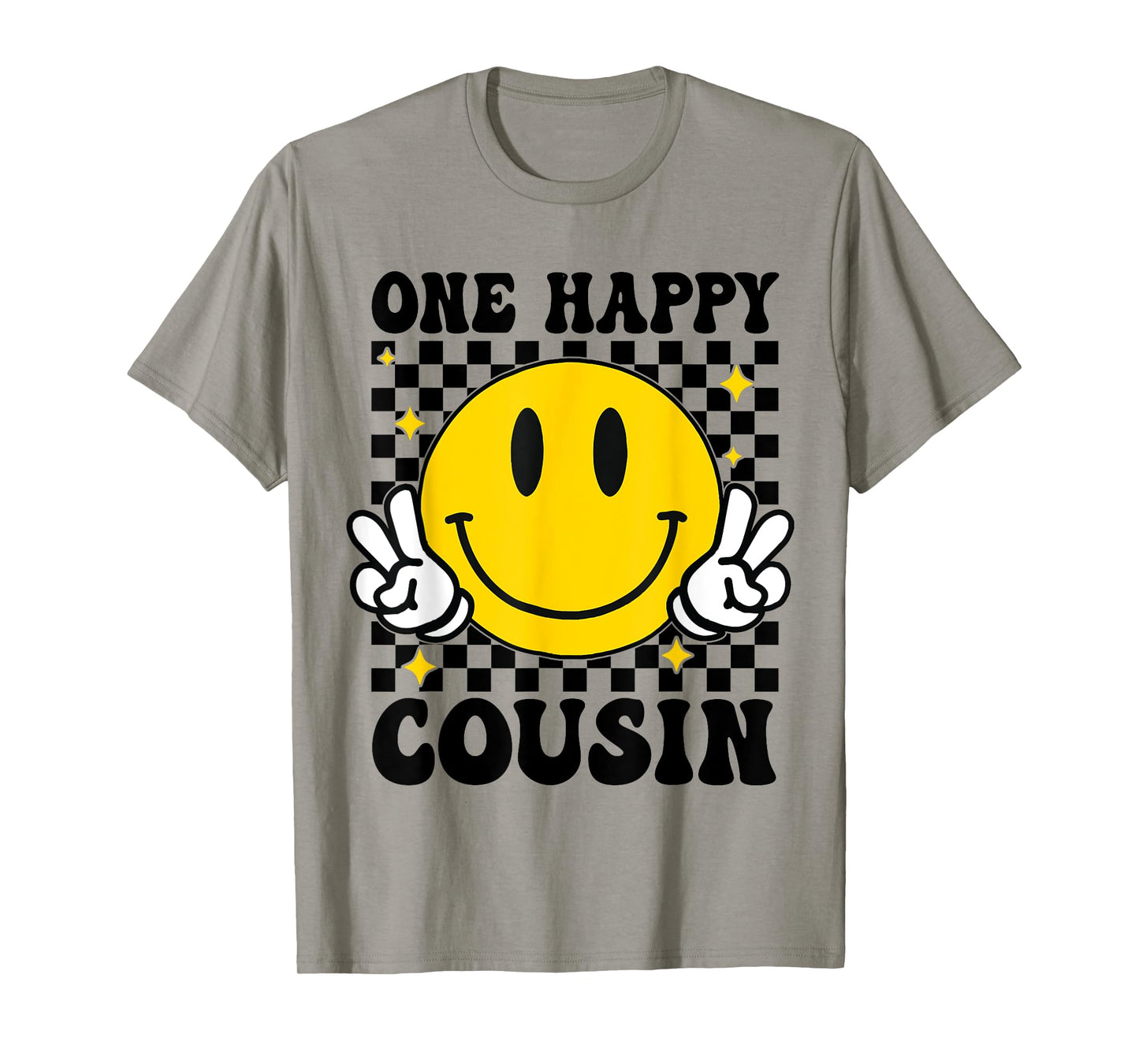 One Happy Dude Cousin happy face 1st Birthday Family T-Shirt