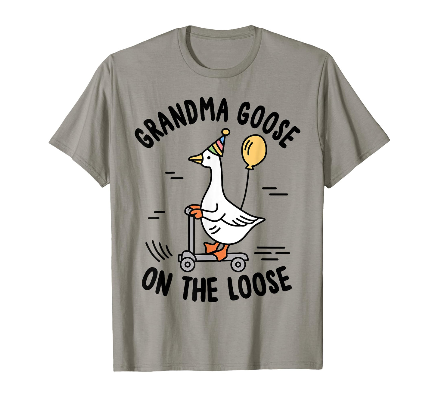 Grandma Goose On The Loose Funny Birthday Matching Family T-Shirt