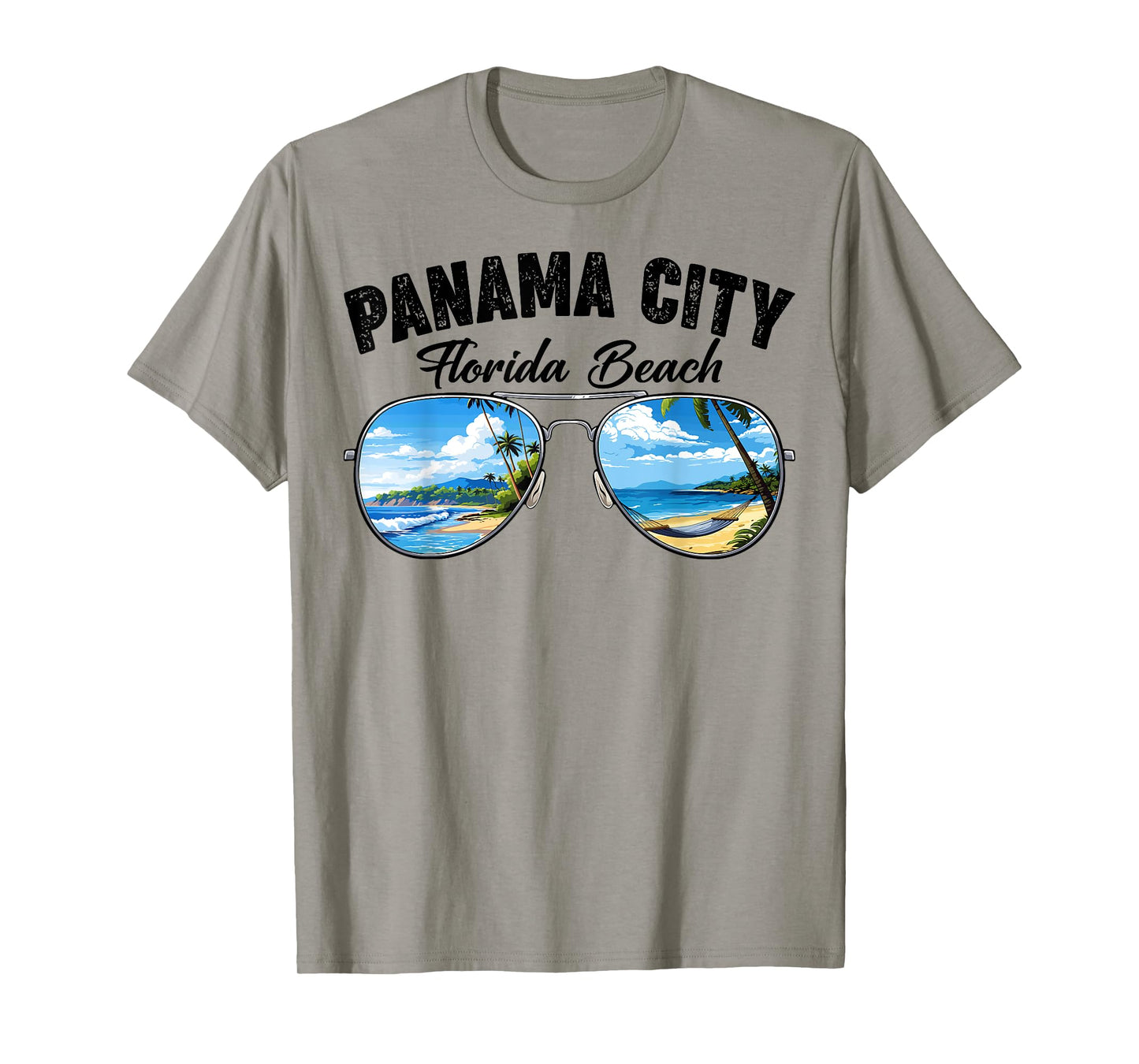 Retro Panama City Florida Beach Vibes Summer Break Vacation Men Women Kids T-Shirt
