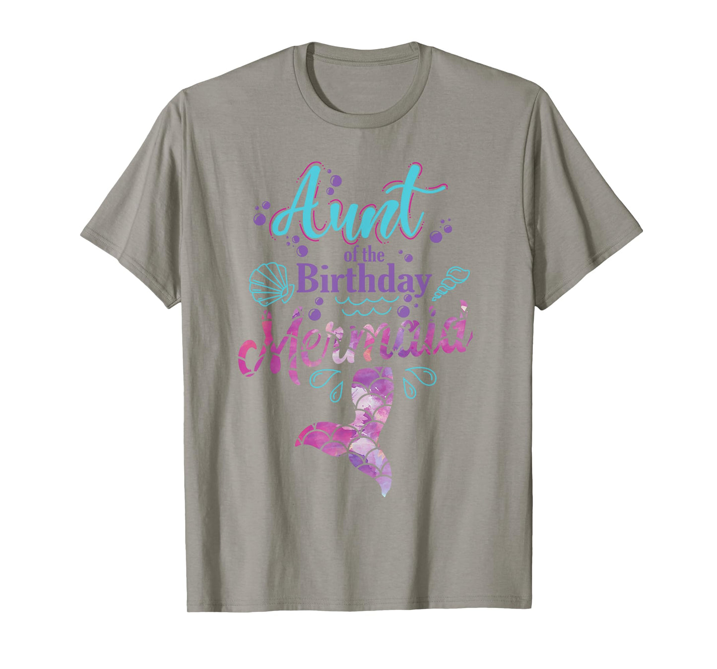 Aunt Of The Birthday Mermaid Birthday Party Mermaid Aunt T-Shirt