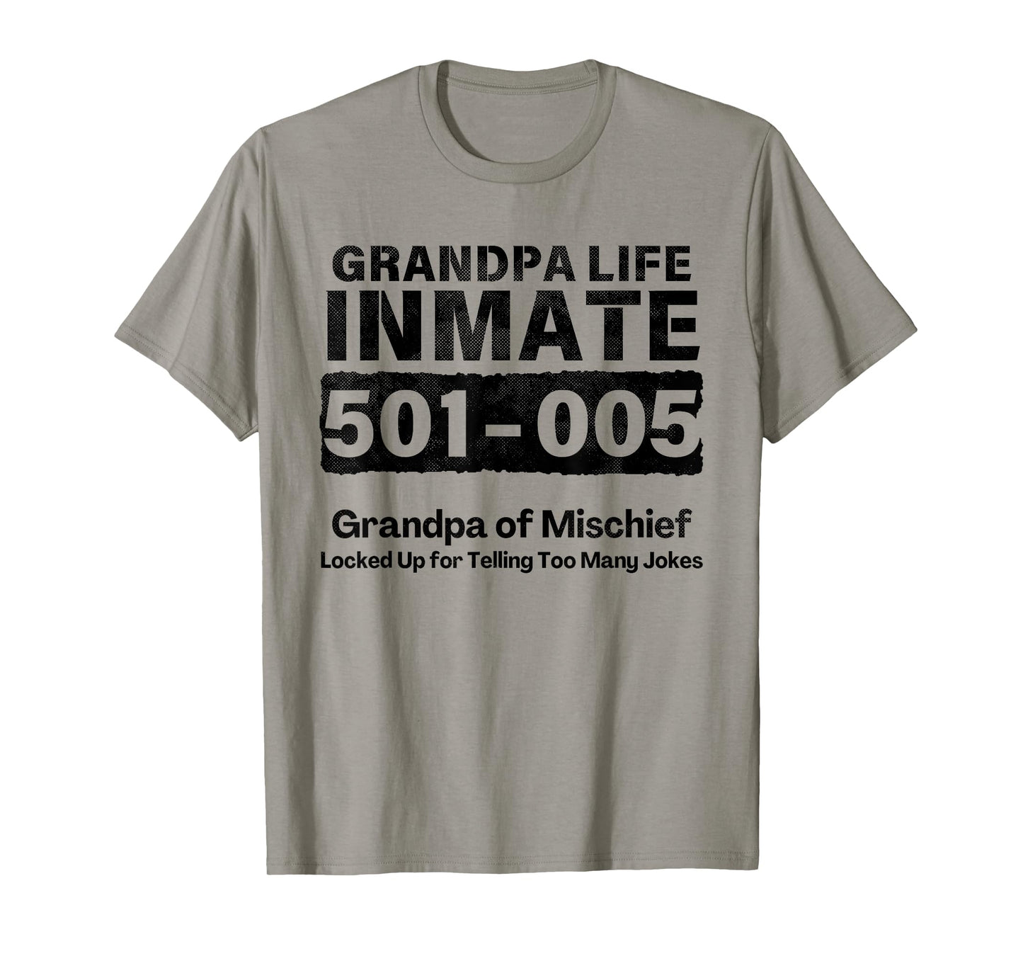 Grandpa Life Prisoner Inmate Funny Jail Halloween Costume T-Shirt