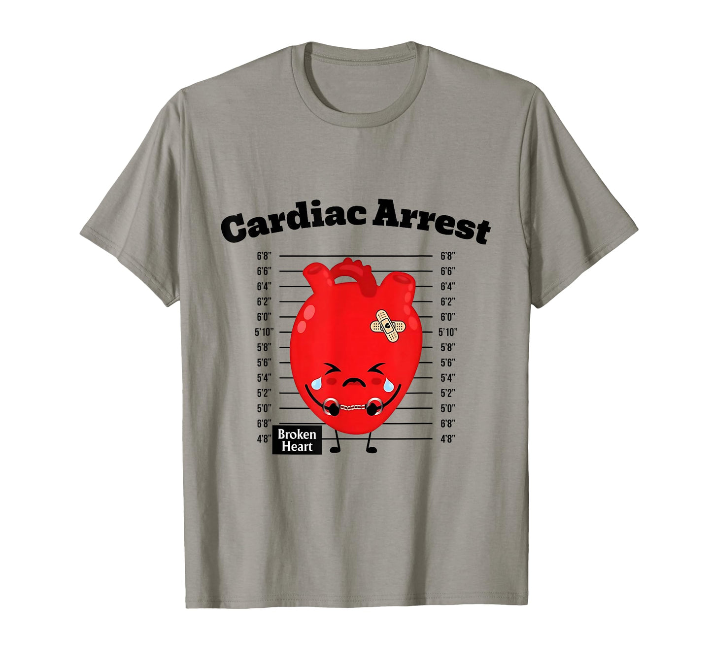 Cardiac Arrest Nurse Anatomy Cardiology Heart Flow Nurse Art T-Shirt