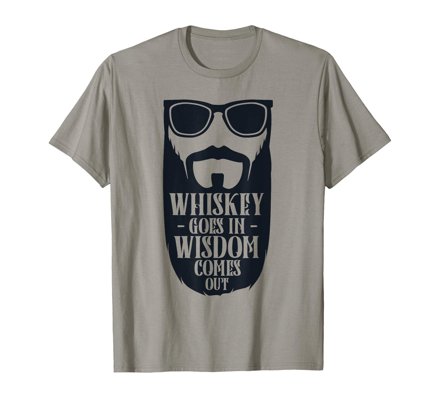Whiskey Goes in Wisdom Comes Out | Vintage Whiskey Drinking T-Shirt
