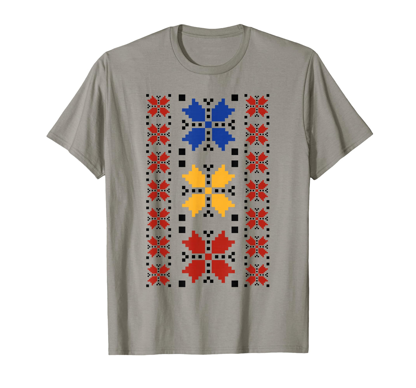 Noi Suntem Romani Traditional Romanian Folk Art Motifs T-Shirt