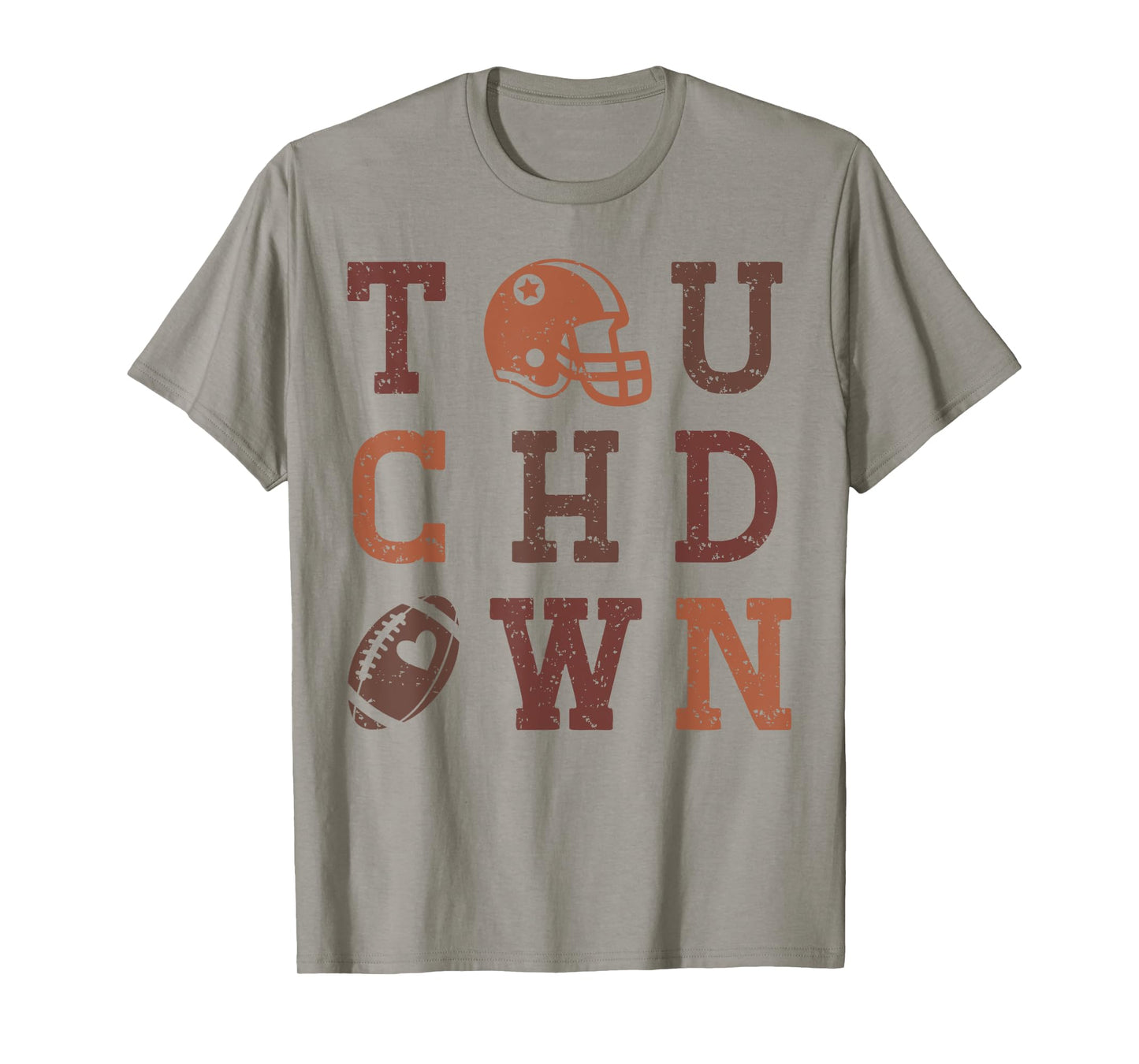 Football American Touchdown Distressed Vintage Fans T-Shirt