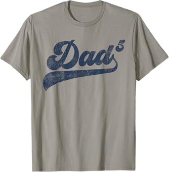 Dad5 Daddy Of 5 Kids Gifts Father Of Five Fifth Time Dad T-Shirt