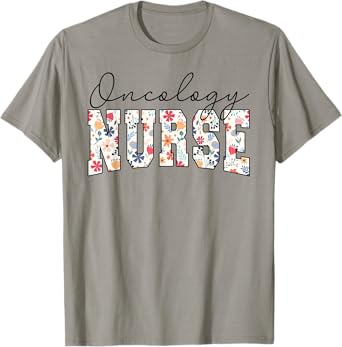 Floral Oncology Nurse Nurses Nursing Cancer Oncology Nurse T-Shirt