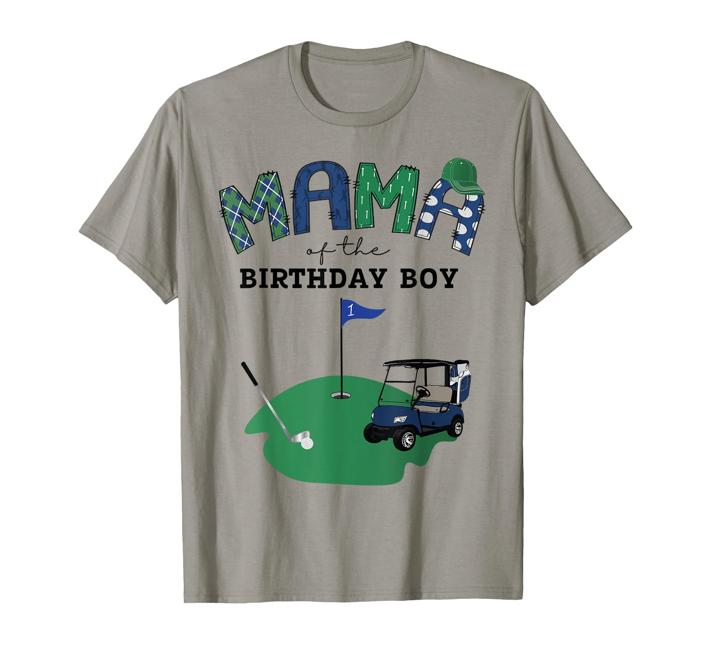 Mama Of The Birthday Boy Hole in One Golf 1St Birthday T-Shirt