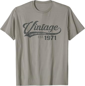 Vintage 1971 Cool 54 Year Old Bday 54th Birthday Men Women T-Shirt