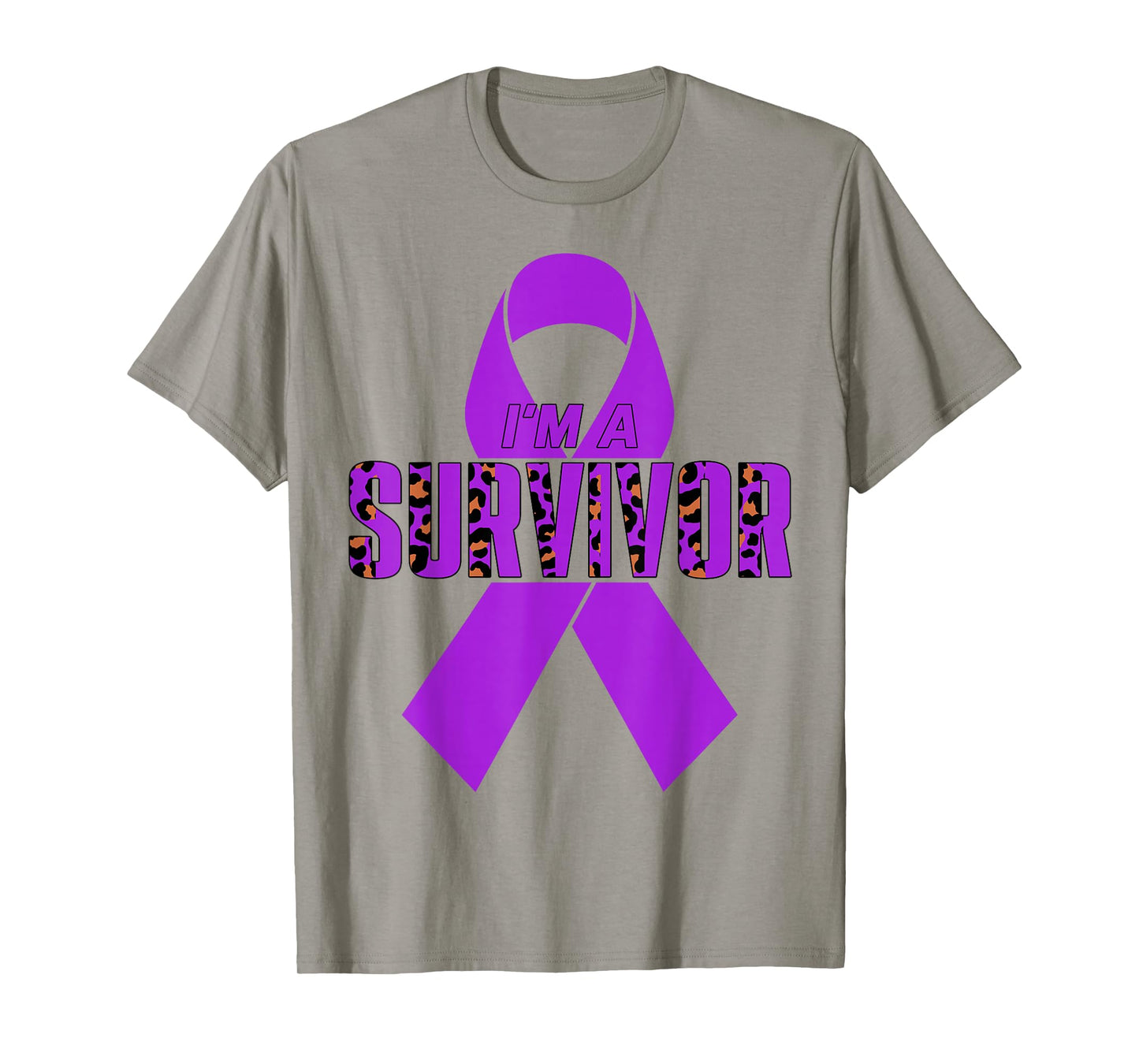 I'm A Survivor Domestic Violence Awareness Purple Ribbon T-Shirt