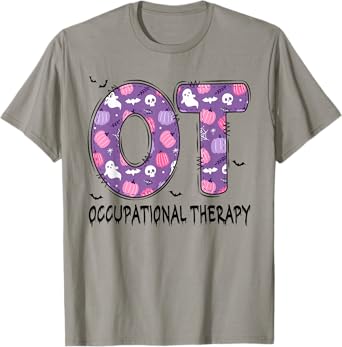 Retro Therapy Squad SLP OT PT Team Halloween funny Physical T-Shirt