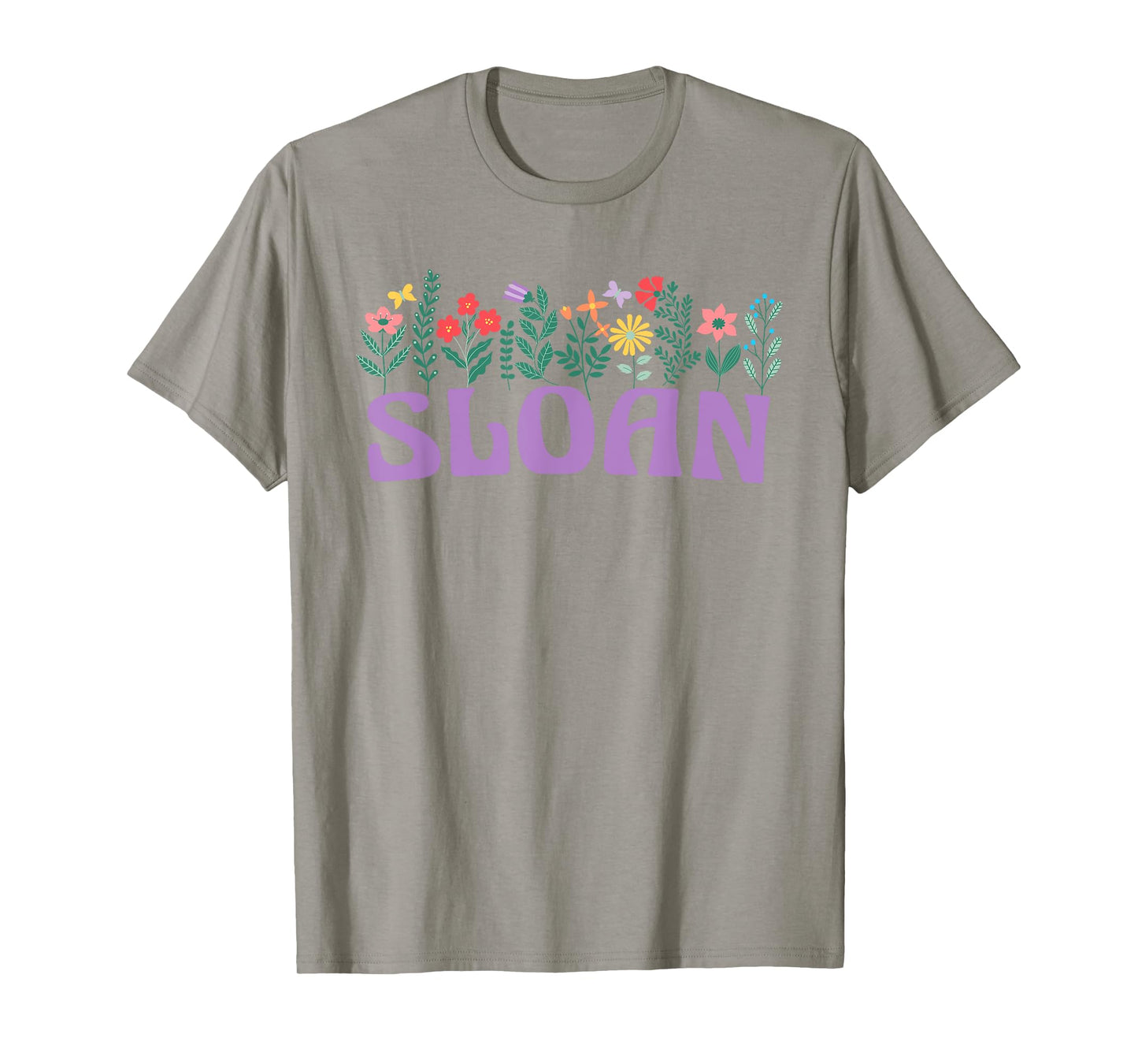 Wildflower Floral Sloan First Name Mother's Day Women T-Shirt