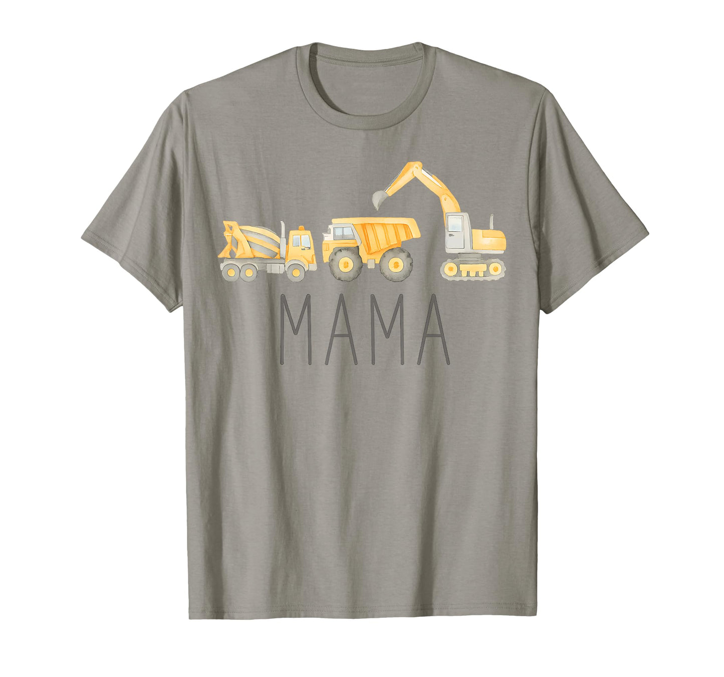 Funny Mama Construction Excavator Truck Matching Family T-Shirt