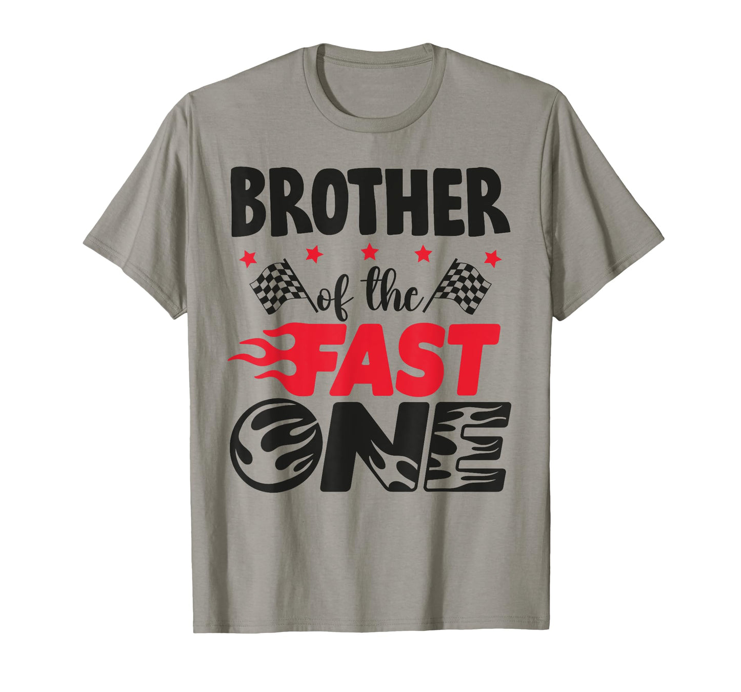 Brother of The Fast One Car Racing Bro 1st Birthday Boy T-Shirt