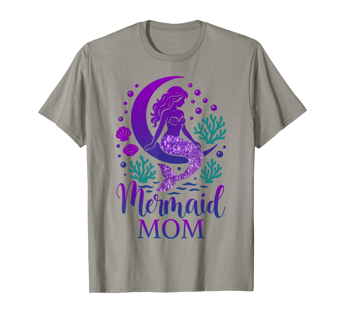 Mermaid Mom Matching Family Birthday Cute Mermaid Party T-Shirt