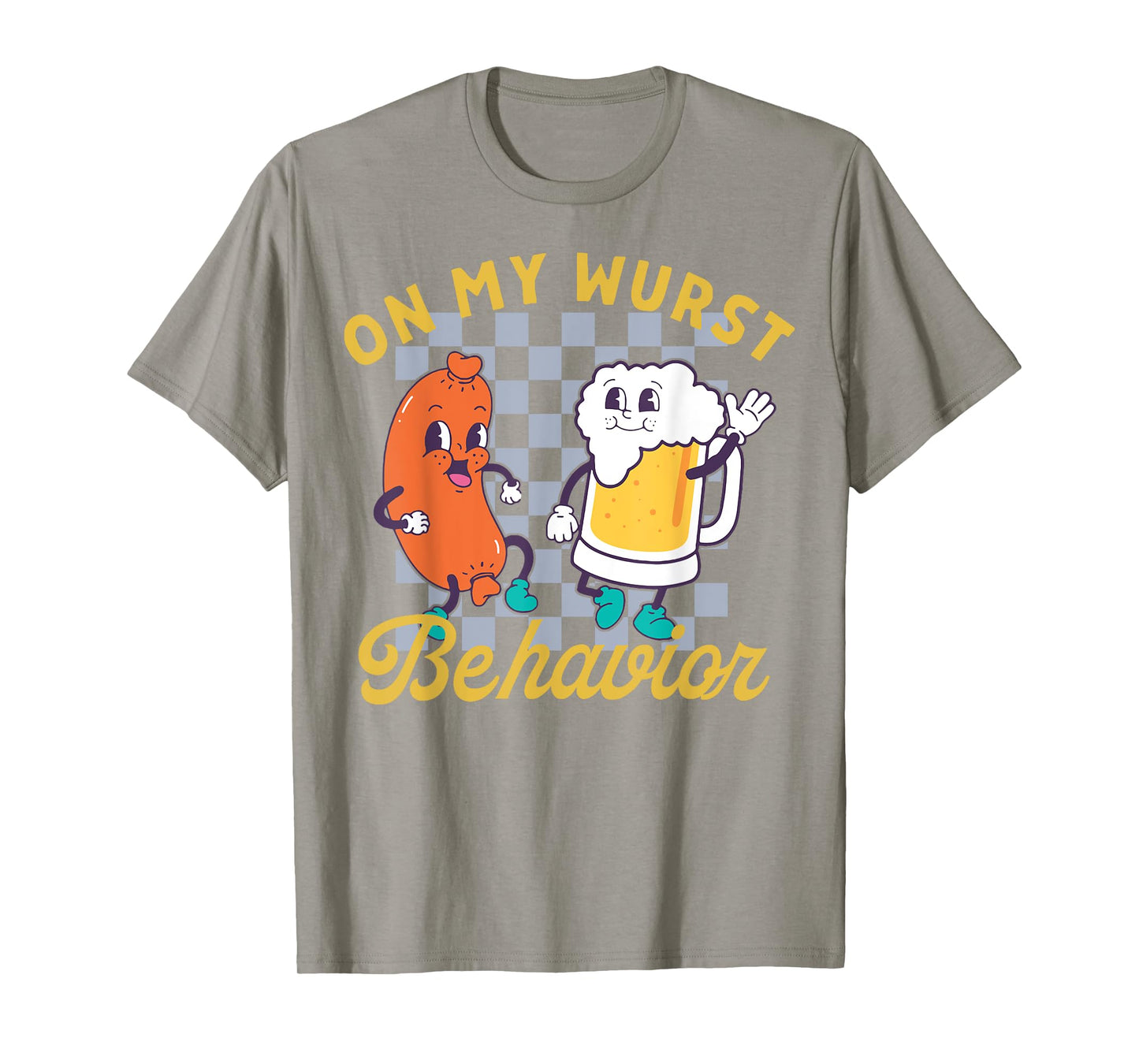 On My Wurst Behavior Sausage and Beer T-Shirt
