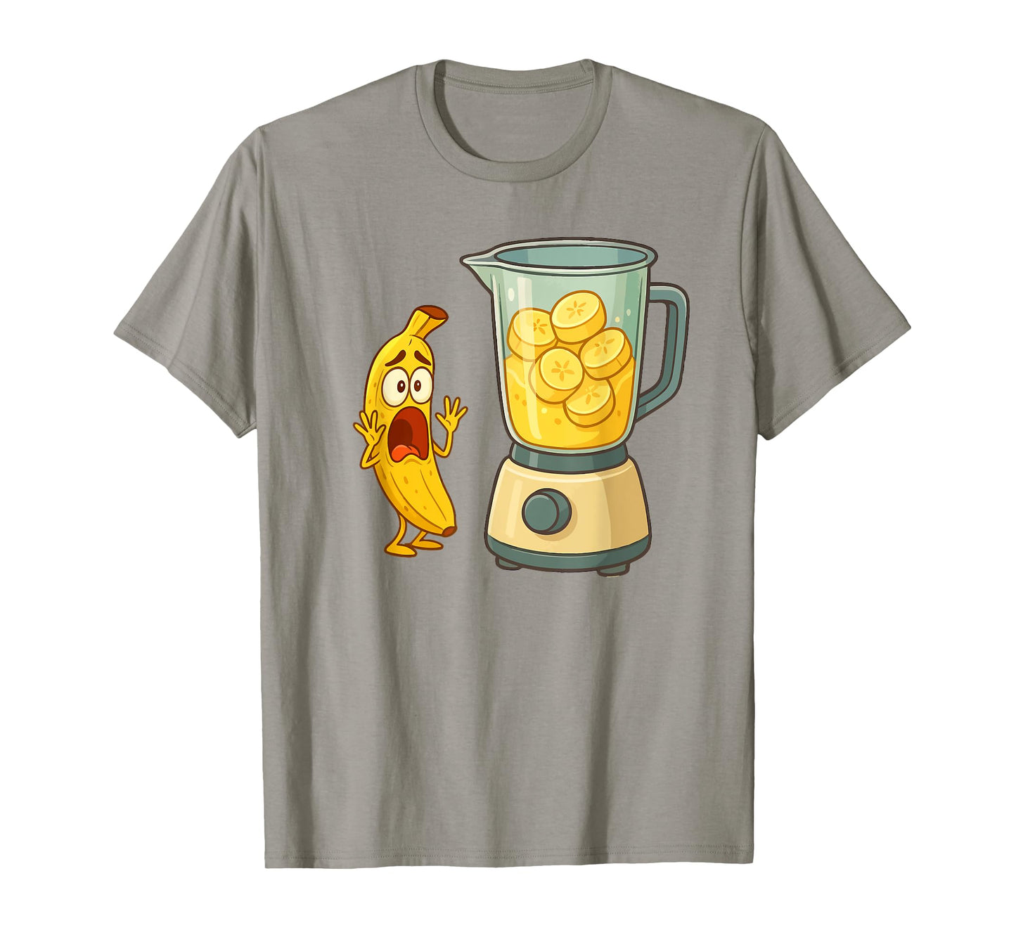 Humorous Screaming Banana for Men Women Kids. Funny Banana T-Shirt