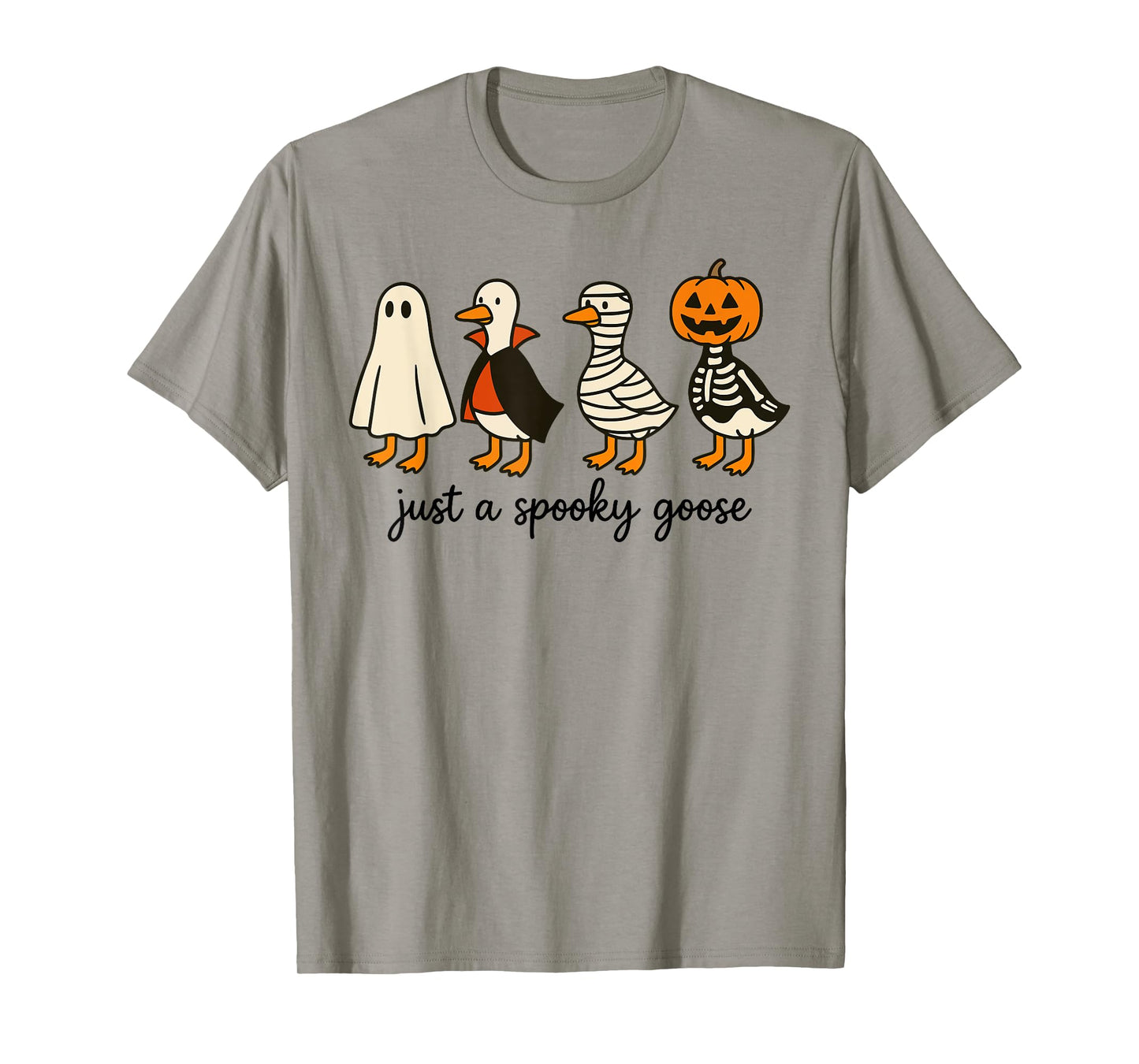 Just a Spooky Goose, Funny Goose in Halloween Costumes Kids T-Shirt
