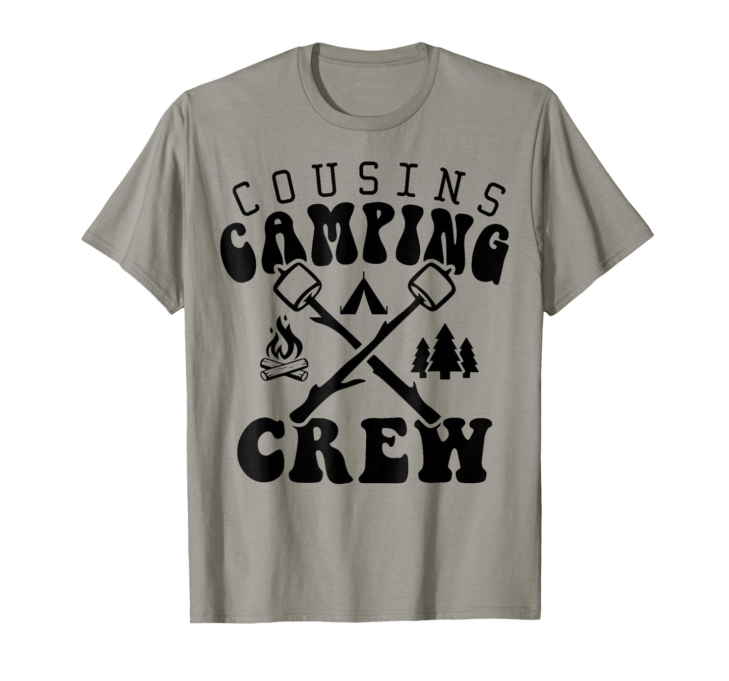 Cousin Camping Crew 2025 Shirt Family Vacation Camp Kids Tee T-Shirt