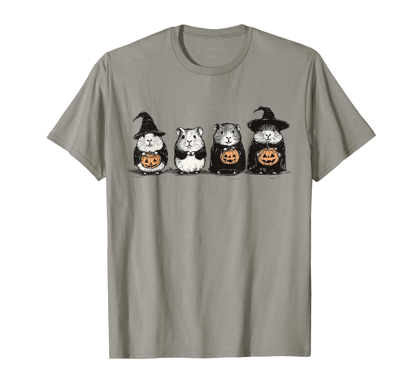 Cute Guinea Pig Halloween Guinea Pig Witch Hilarious Animal T-Shirt