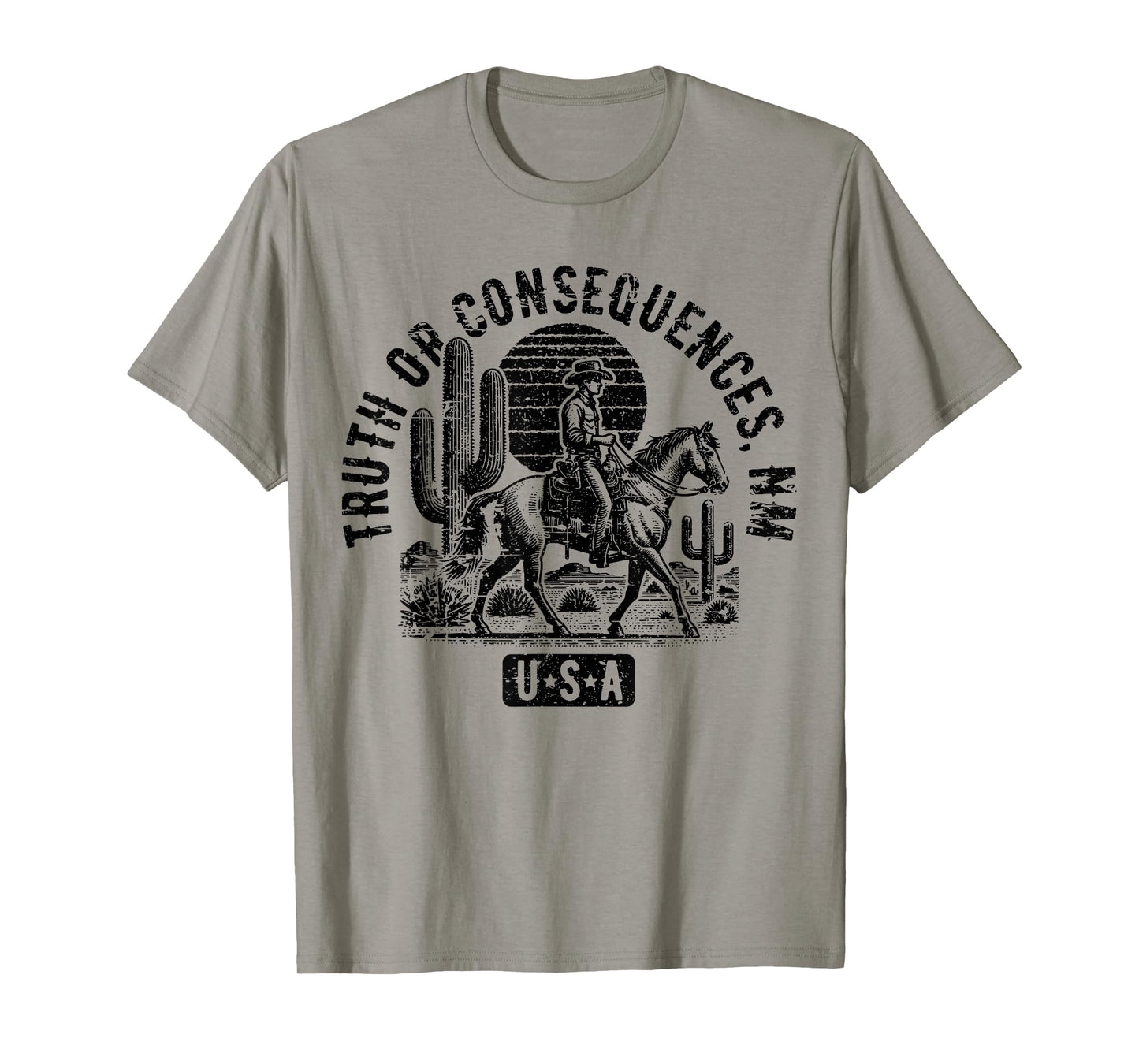 Truth or Consequences New Mexico USA Vintage Style Design T-Shirt