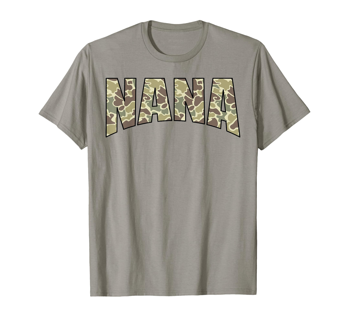 Vintage Nana Camo US Flag Old Camouflage Hunting Season T-Shirt