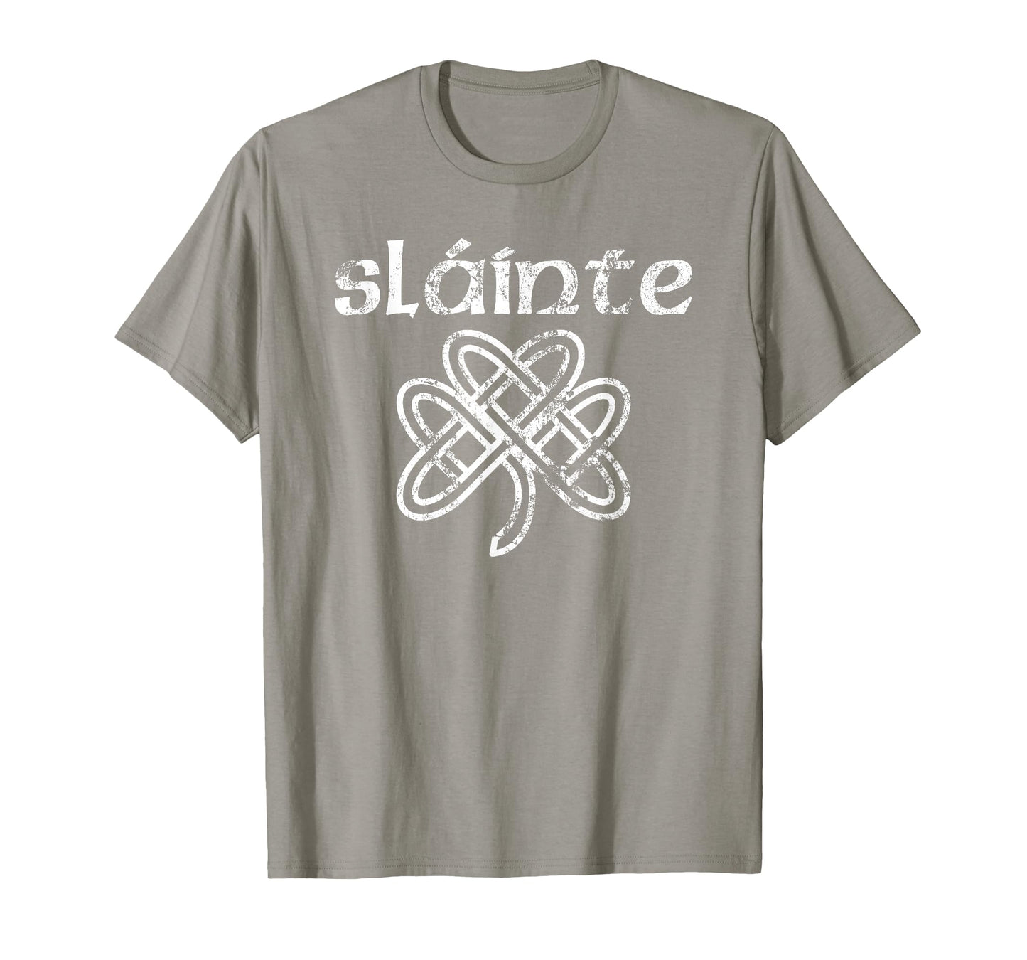 Happy Shamrock Apparel Vintage Slainte Cute Cheers Good Health Fun St Patricks Day T-Shirt