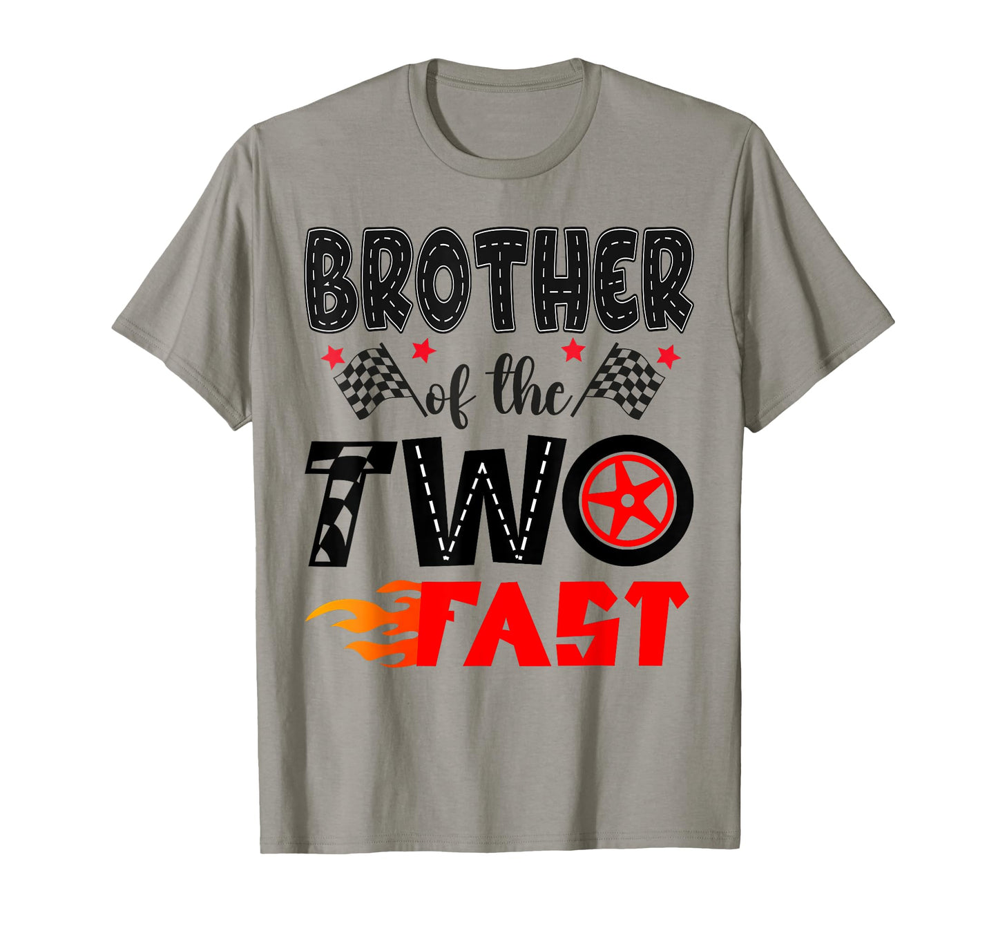 Brother of The Two Fast 2Nd Birthday Boy Racing Car T-Shirt