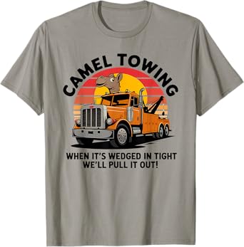 Camel Towing Funny Retro Adult Humor 2025 Hillbilly Costume T-Shirt
