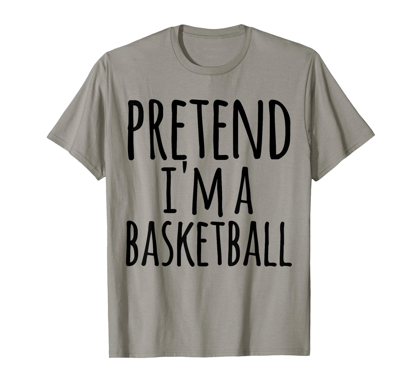 Funny Easy Lazy Halloween PRETEND I'M A BASKETBALL Costume T-Shirt