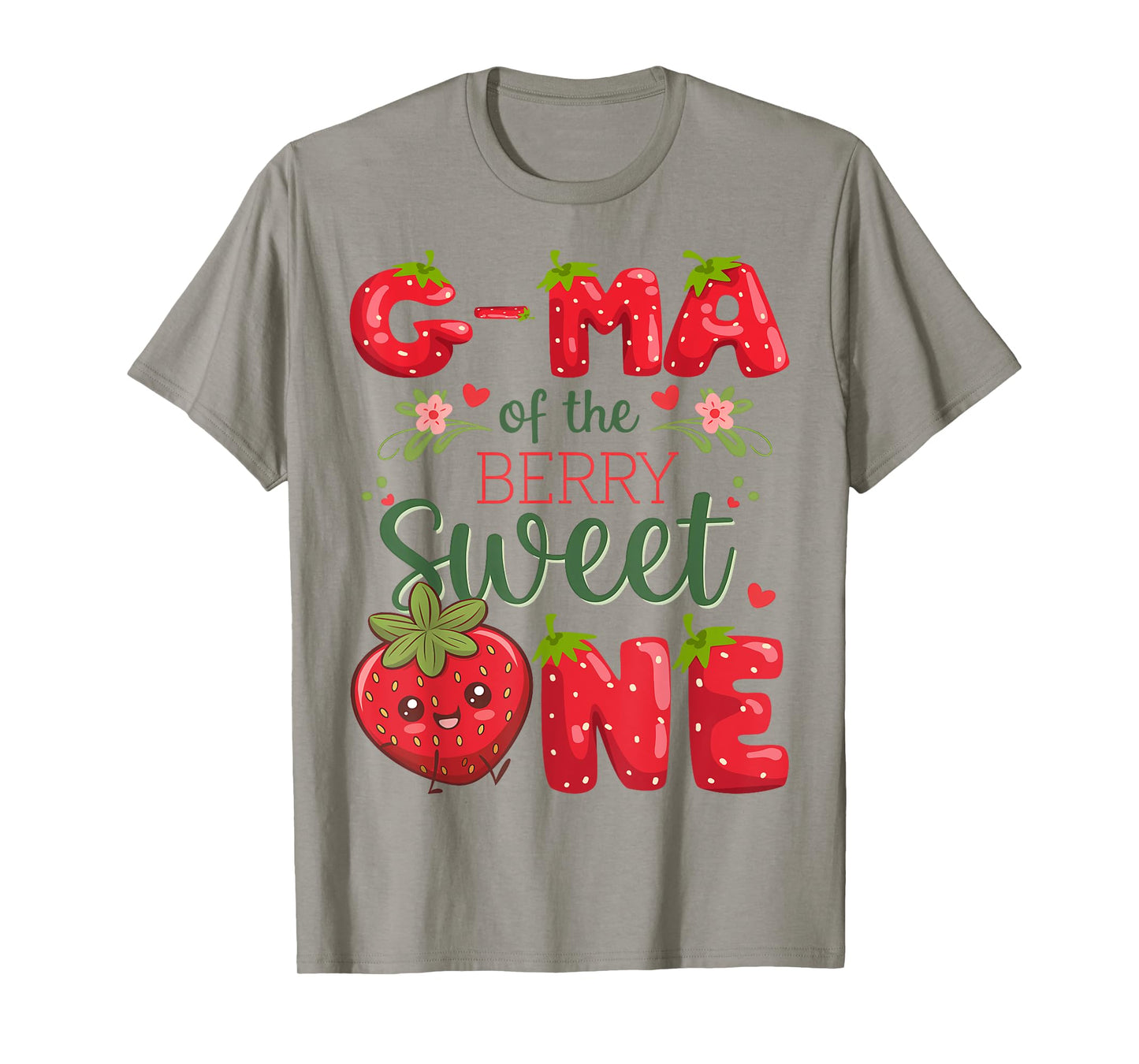 G-Ma Of The Berry Sweet One 1St Birthday Strawberry T-Shirt