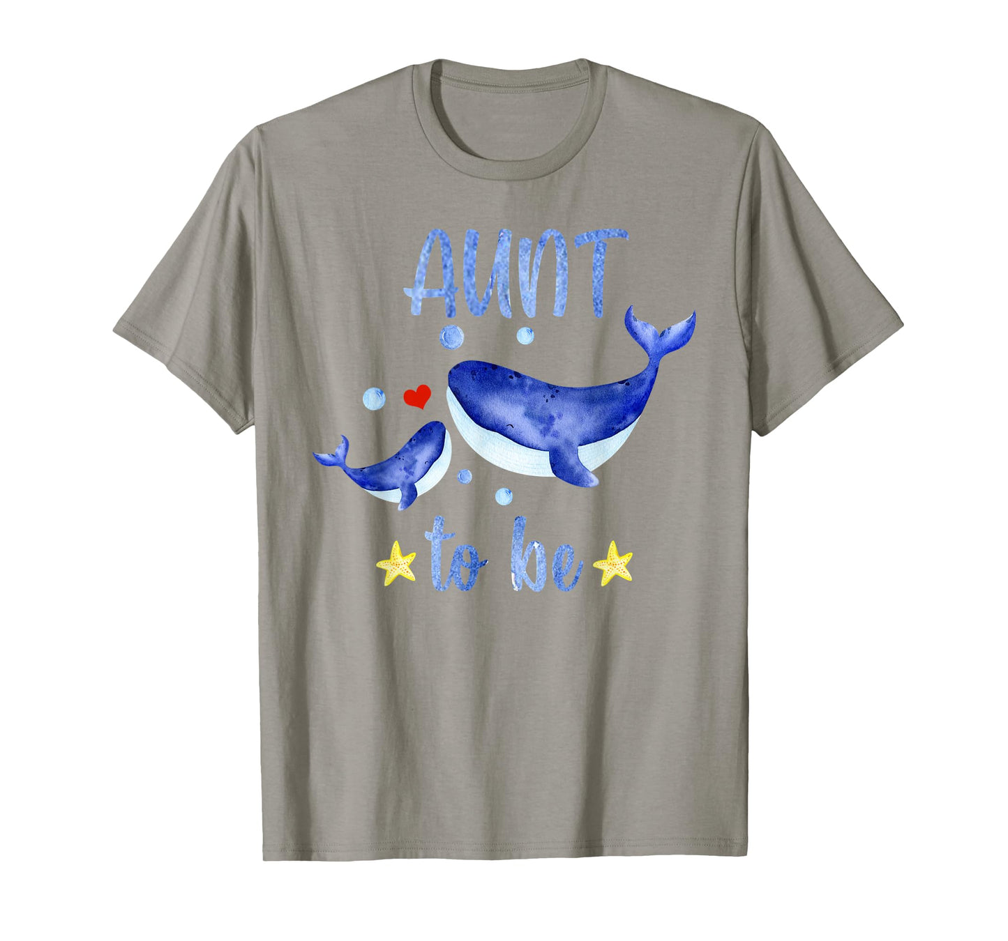 Aunt To Be Whale Baby Shower Sea Animal Themed White T-Shirt