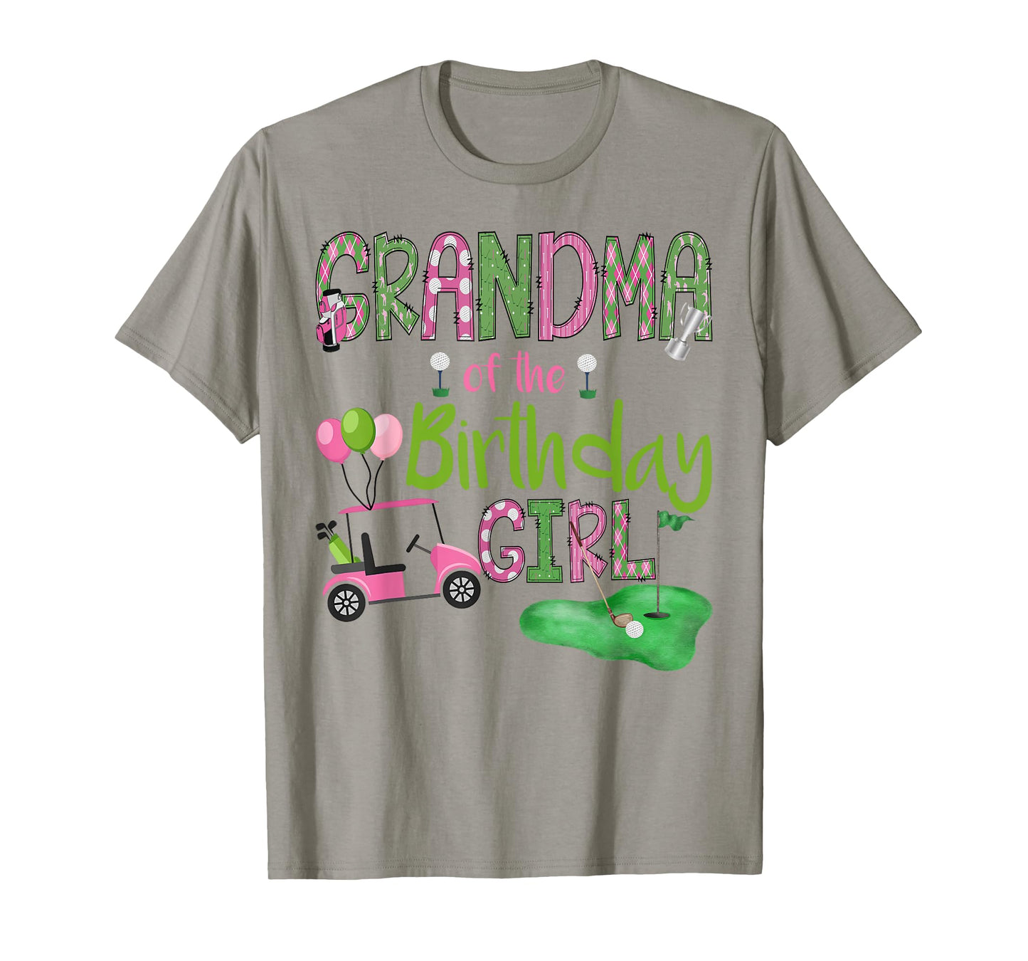 Grandma of The Birthday Girl Hole in One Golf Lover T-Shirt