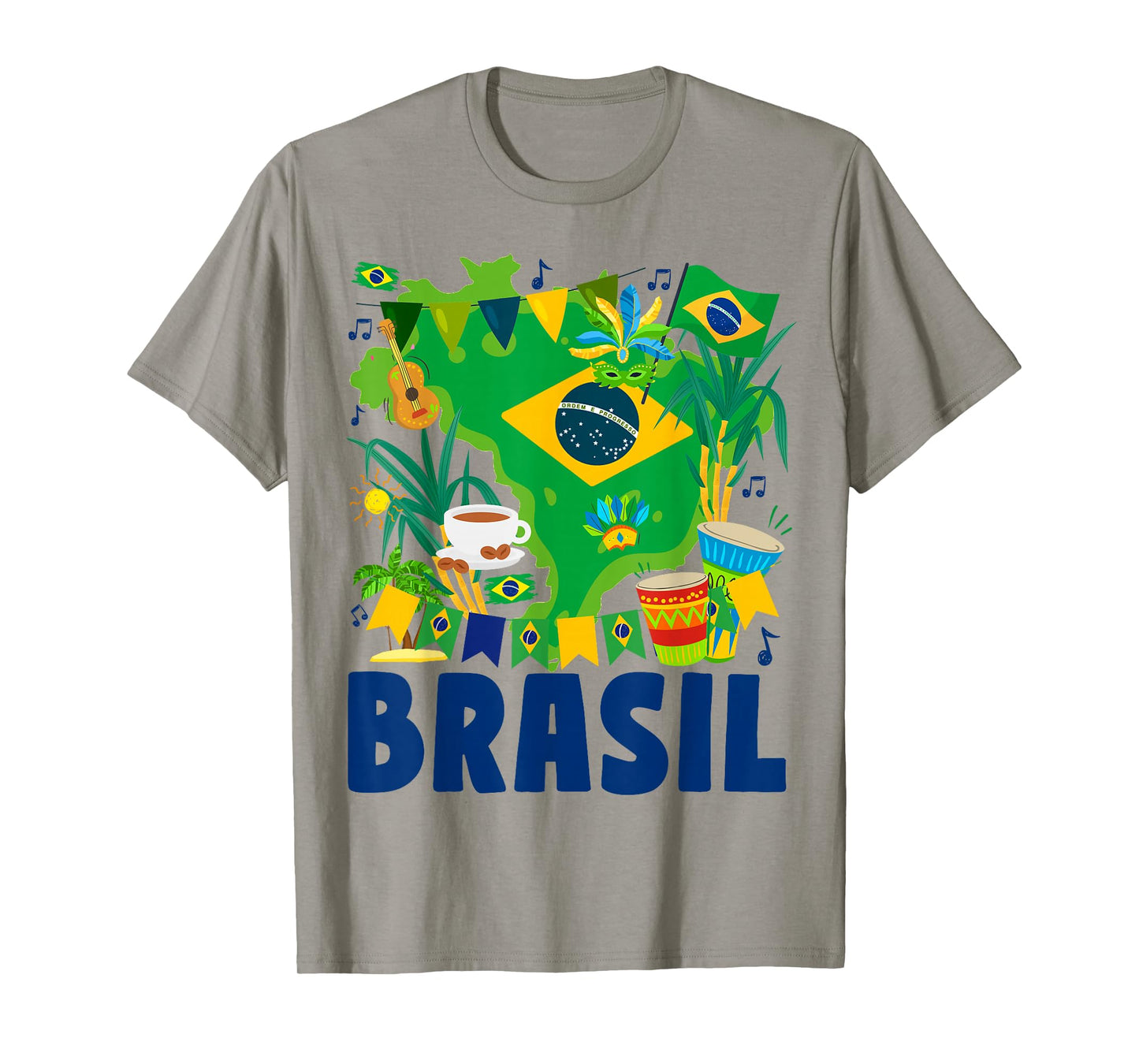 Brasil Flag Outfit Idea For Women Brazil & Brazilian Flag T-Shirt