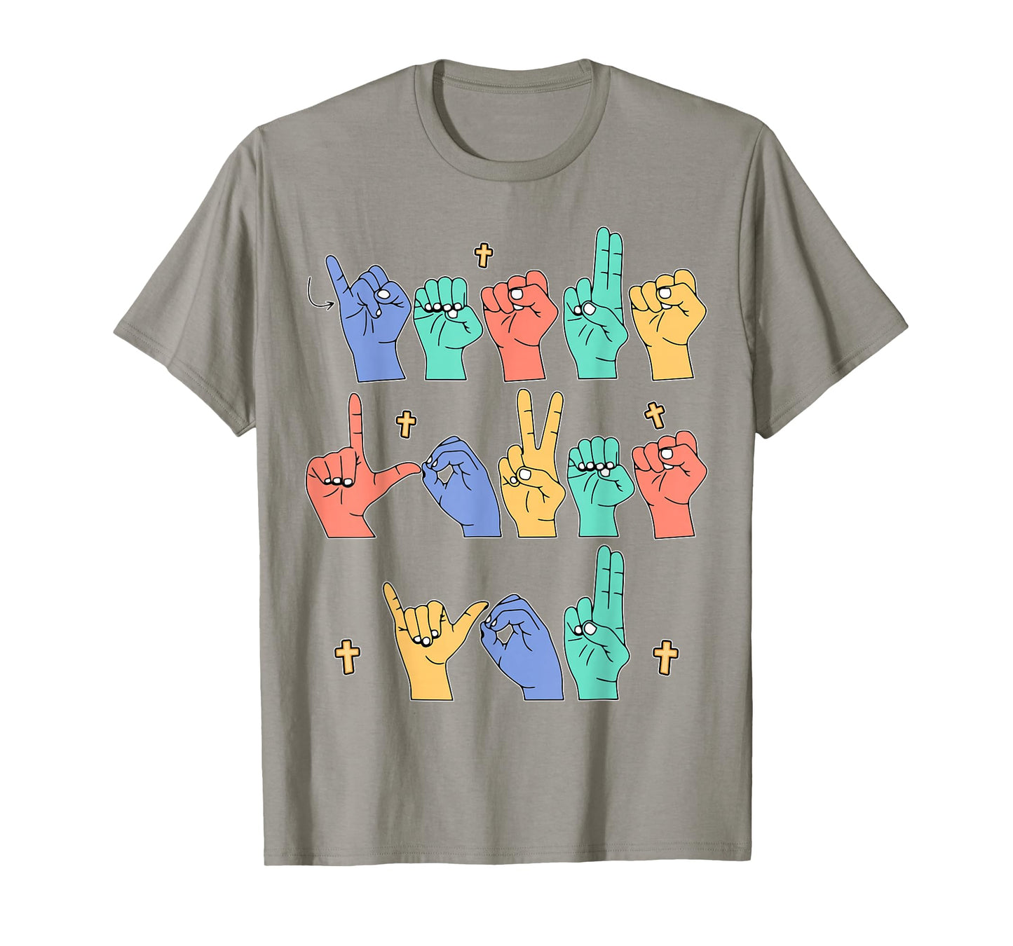 Jesus Loves You ASL Christian Jesus Toddler I Sign Language T-Shirt