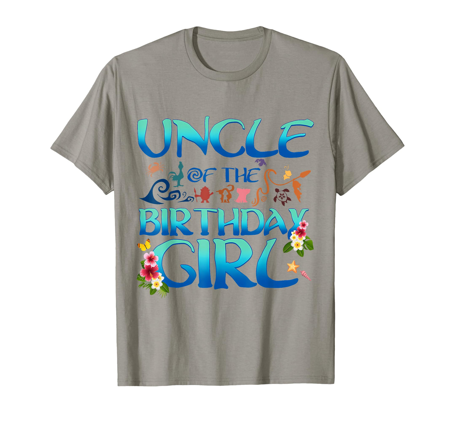 Uncle Of The Birthday Girl Matching Oceania Adventure Family T-Shirt
