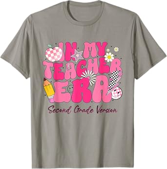 In My Teacher Era 2nd Grade Version 2nd Grade Teacher Era T-Shirt