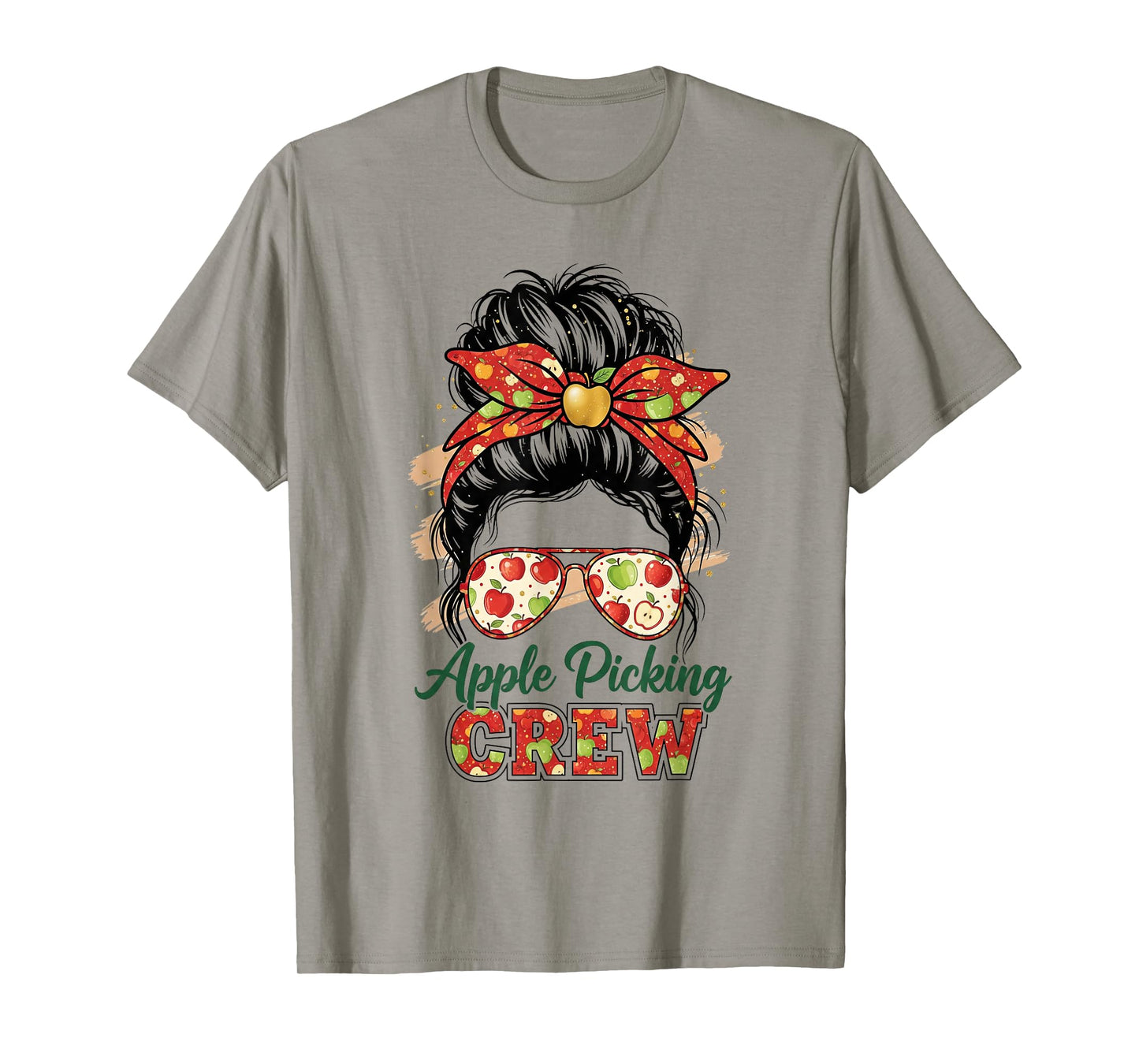 Apple Picking Crew Fall Apple Orchard Women Harvest Season T-Shirt