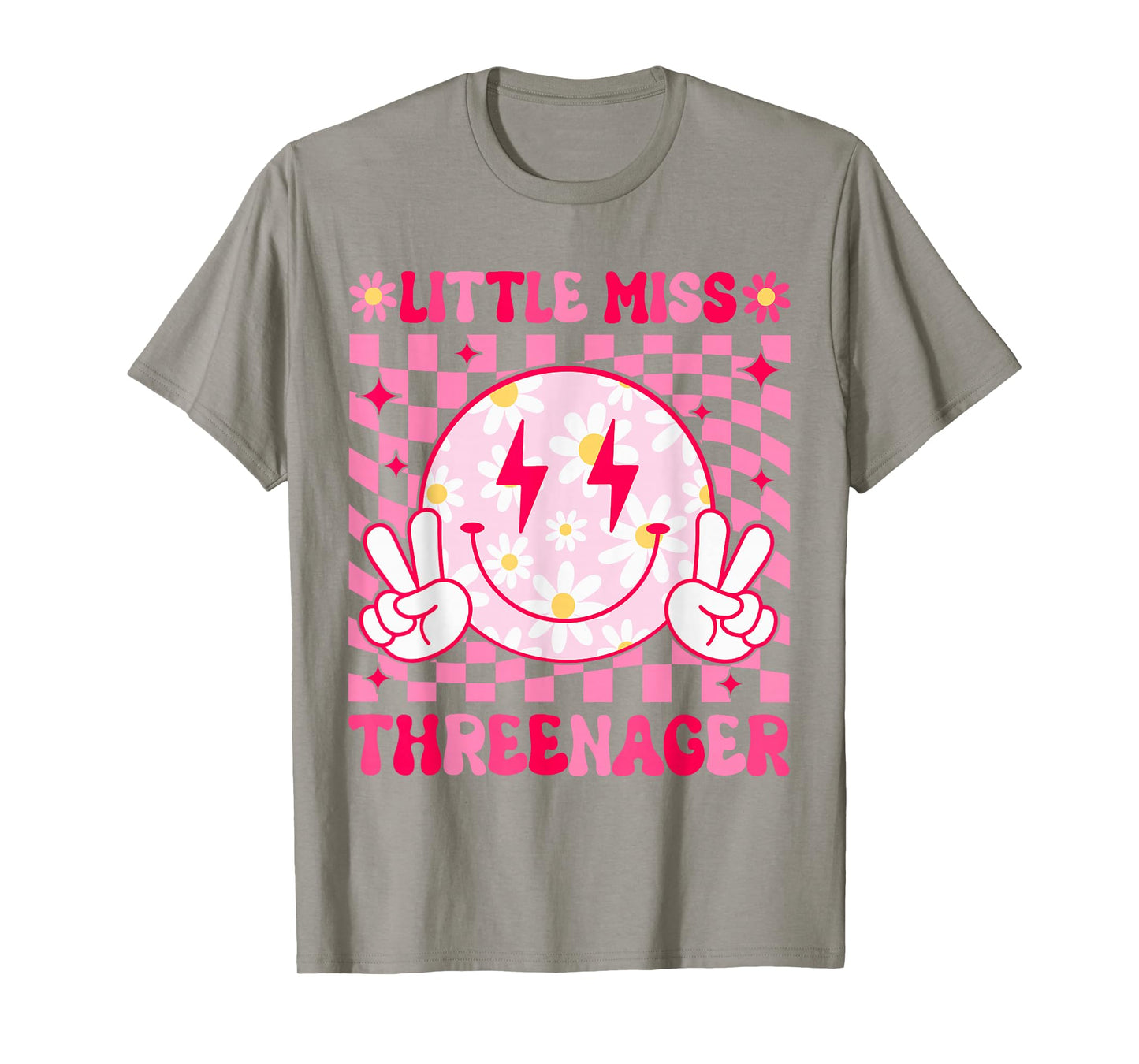 Lil Miss Threenager Girl, 3rd Birthday Family Party Outfit T-Shirt