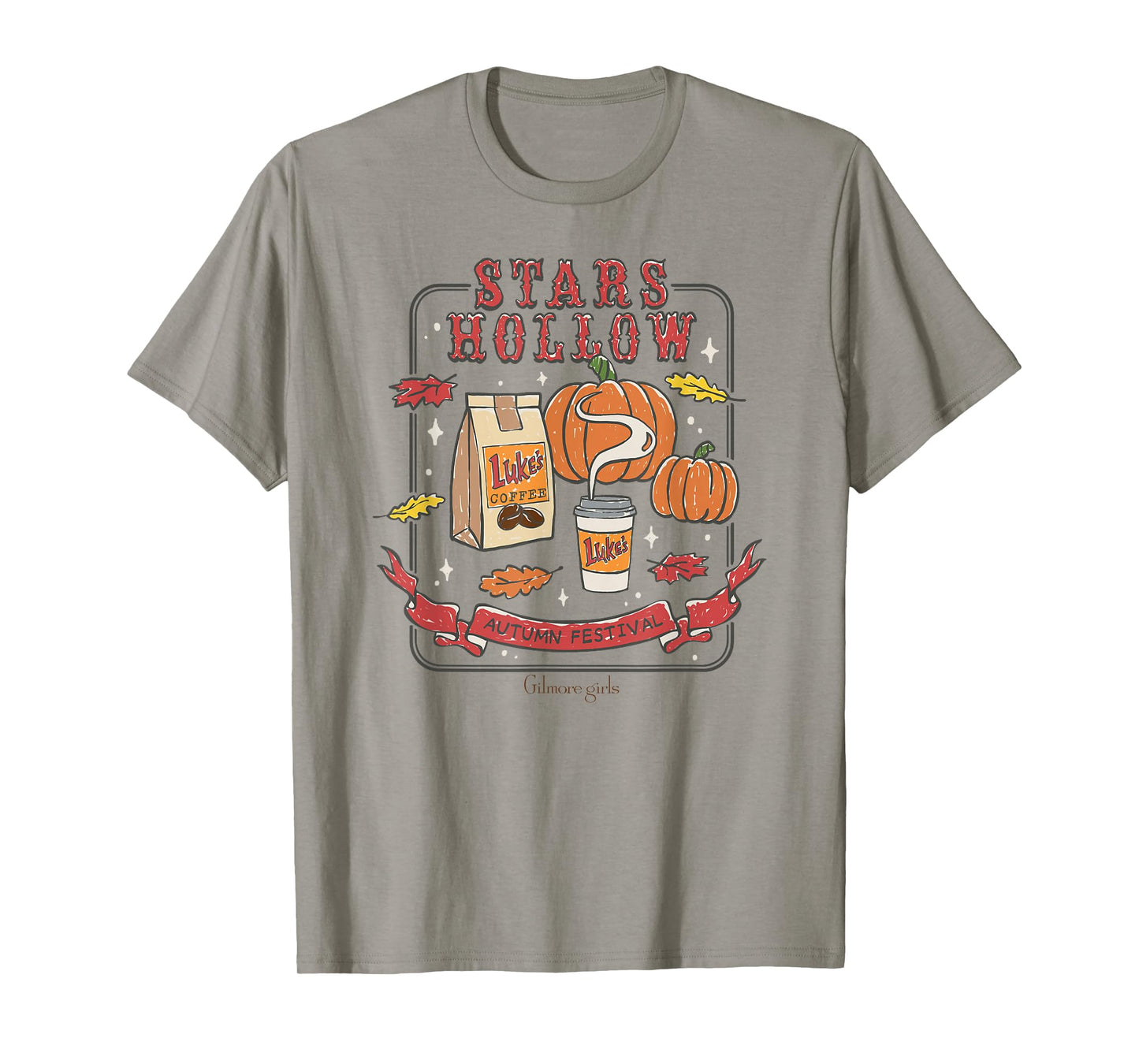 Gilmore Girls Iconic Stars Hollow Autumn Festival Retro Logo T-Shirt