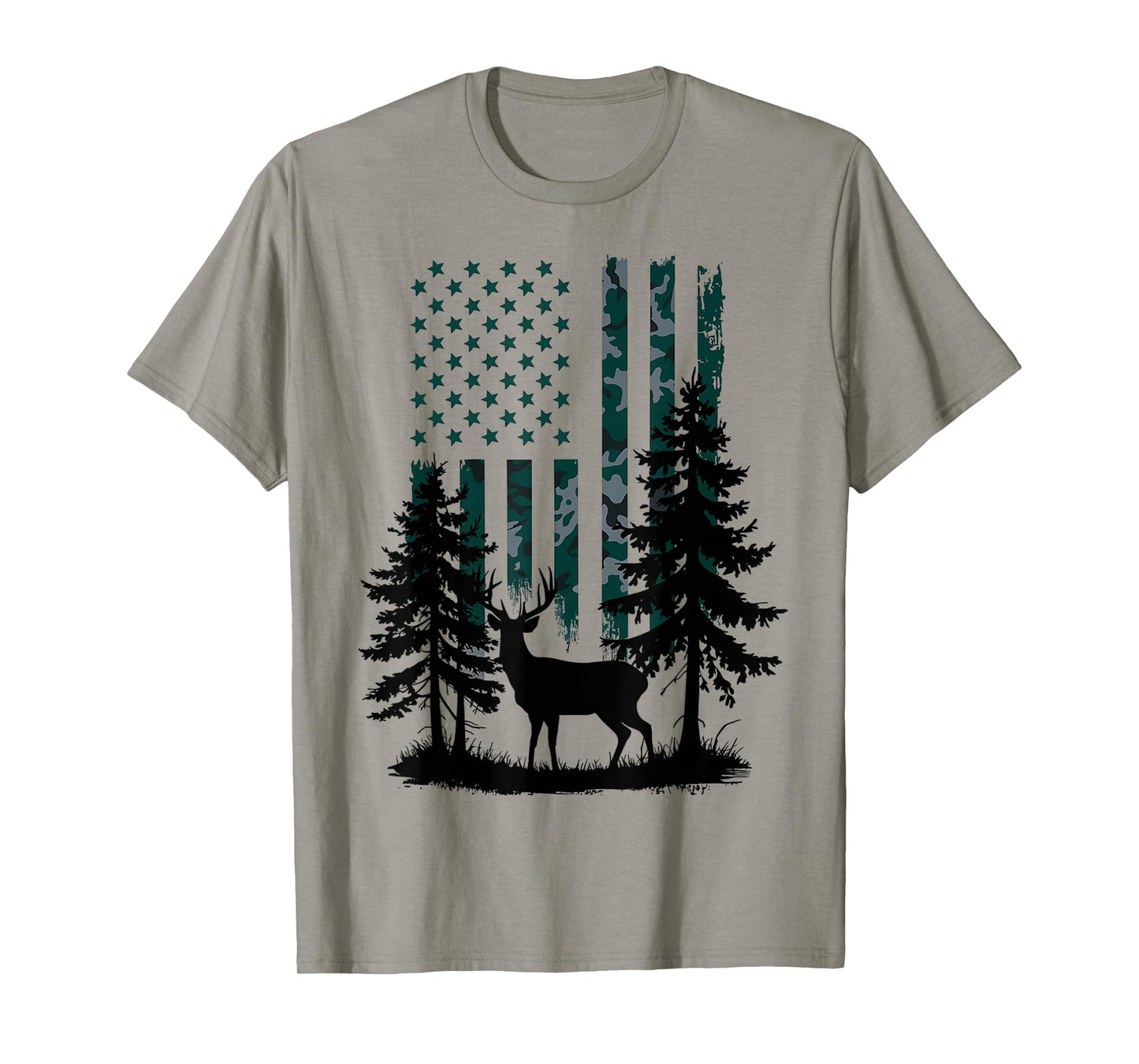 Boys Kids Orange Hunting Shirt Deer Hunter Toddler Camo Flag T-Shirt
