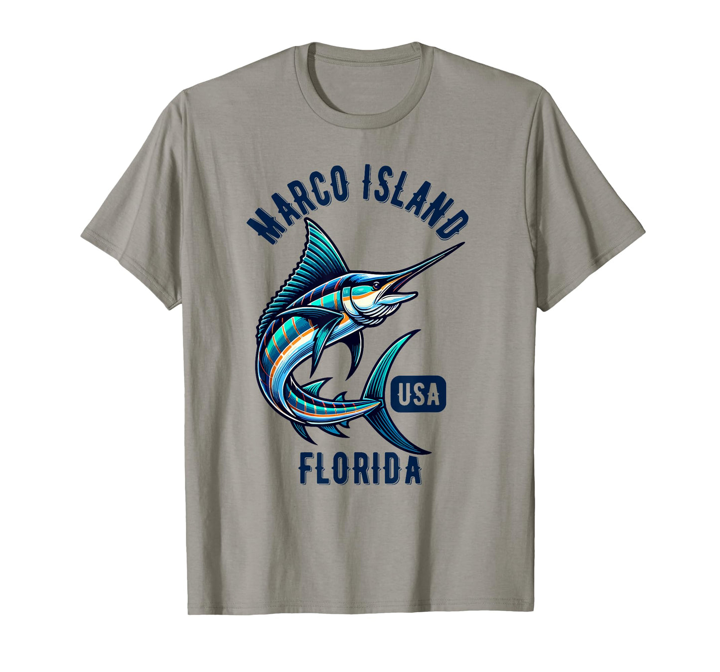 Marco Island Florida USA Fishing Design T-Shirt