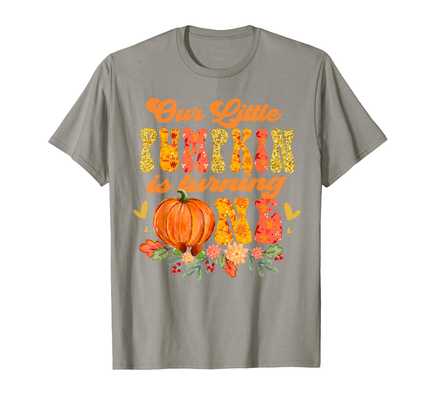 Our Little Pumpkin is Turning One First 1st Birthday Girl T-Shirt