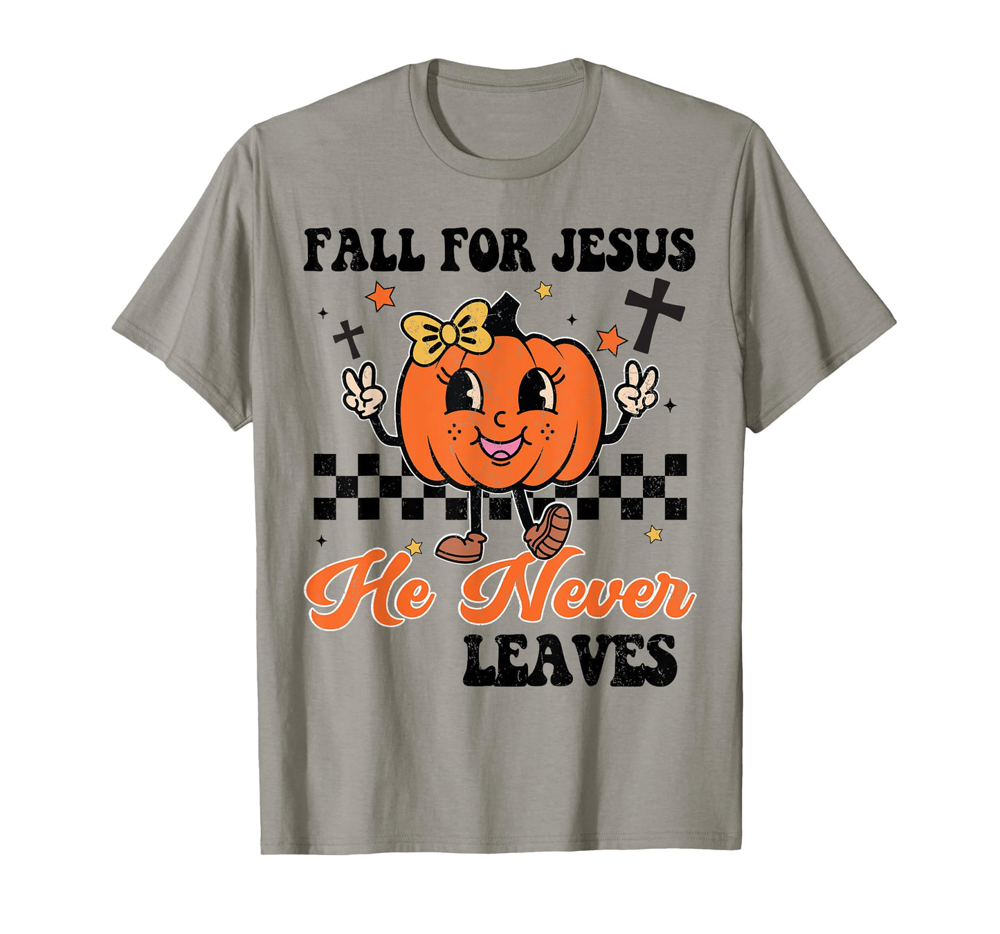 Christian Halloween Fall For Jesus Never Leaves Girl Toddler T-Shirt