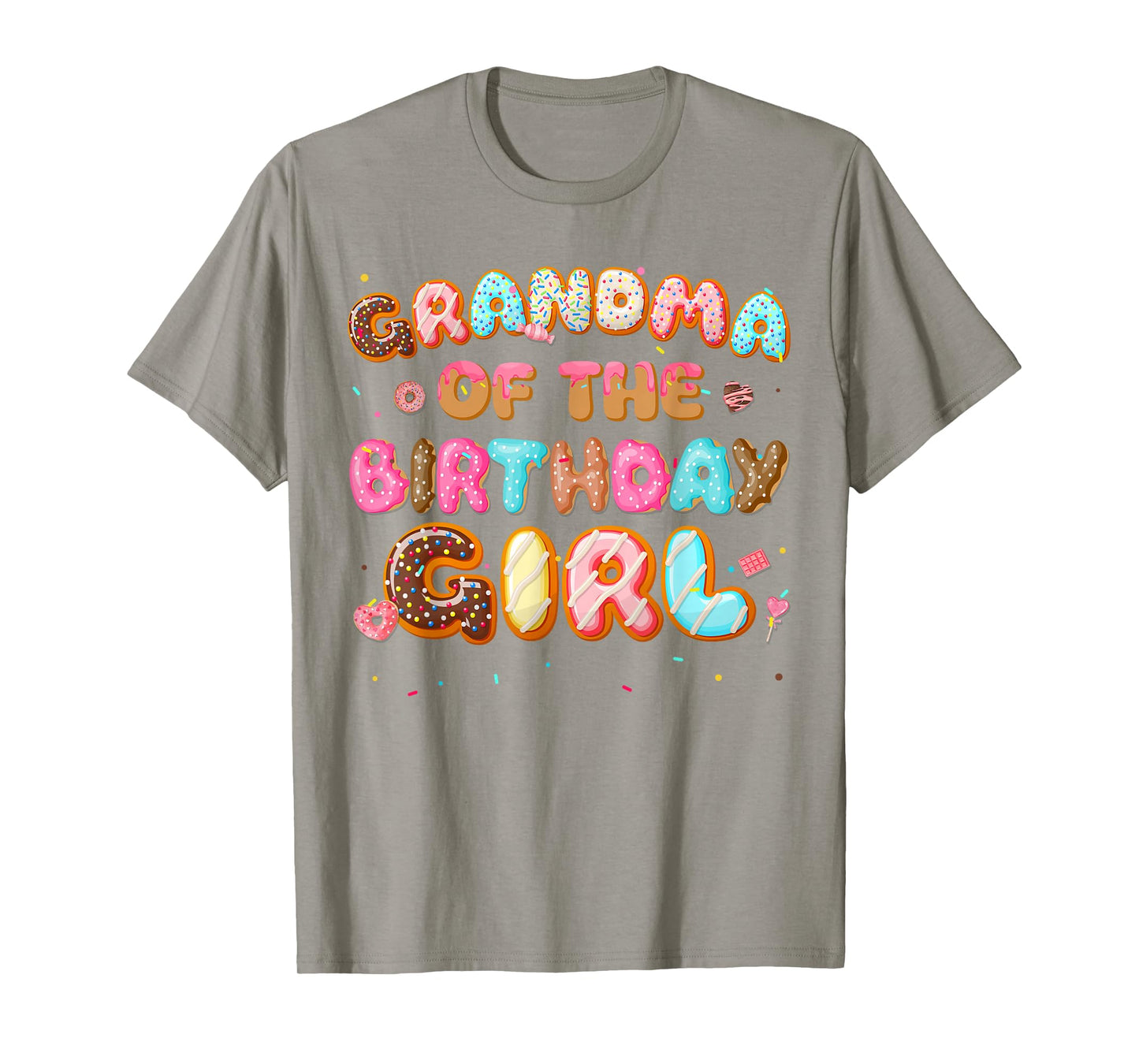 Grandma Of The Birthday Girl Donut Family Matching Party T-Shirt